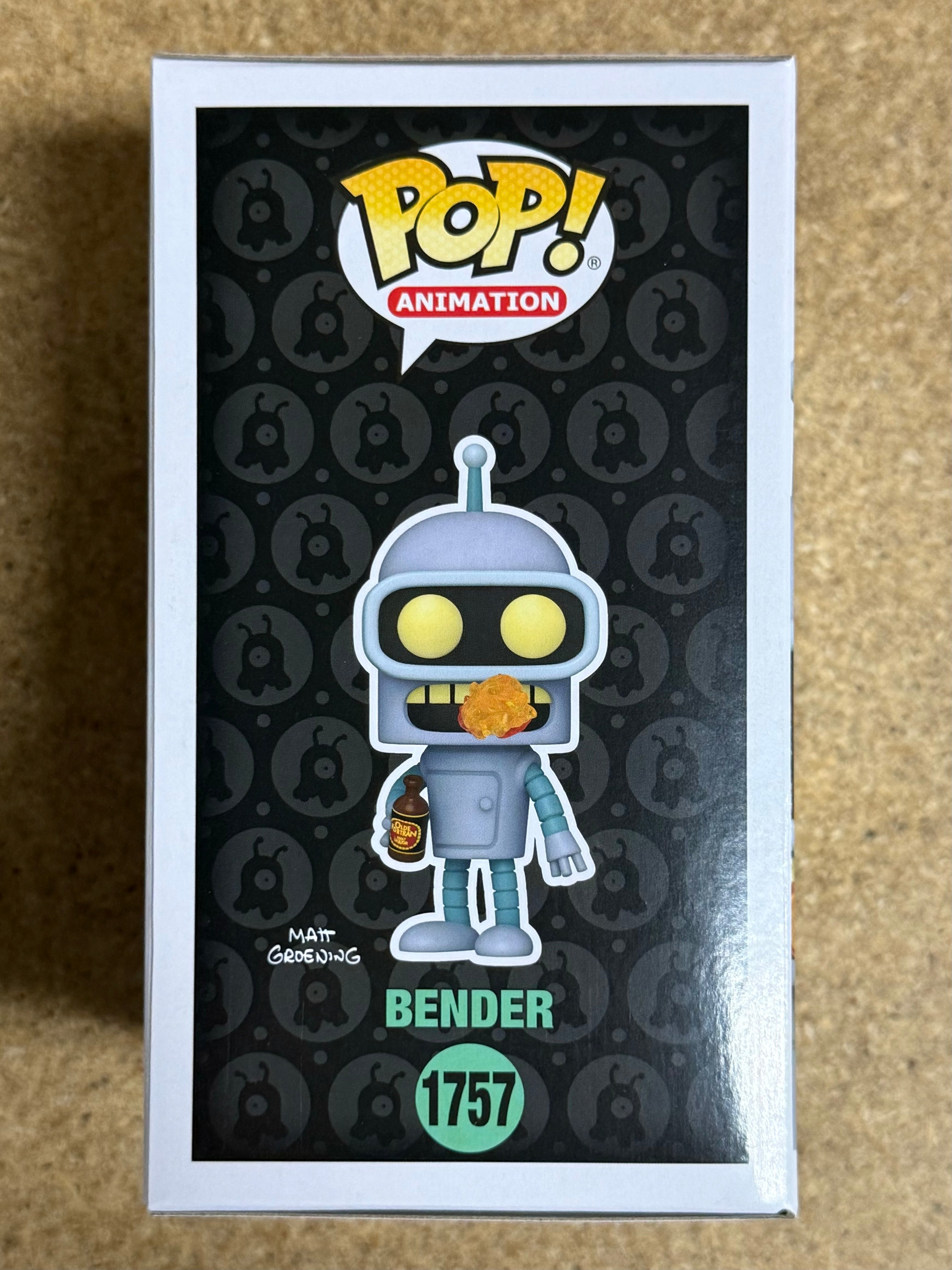 Funko Pop! Animation Bender (Flame Burp) #1757 Futurama Specialty Series 2024 Exclusive