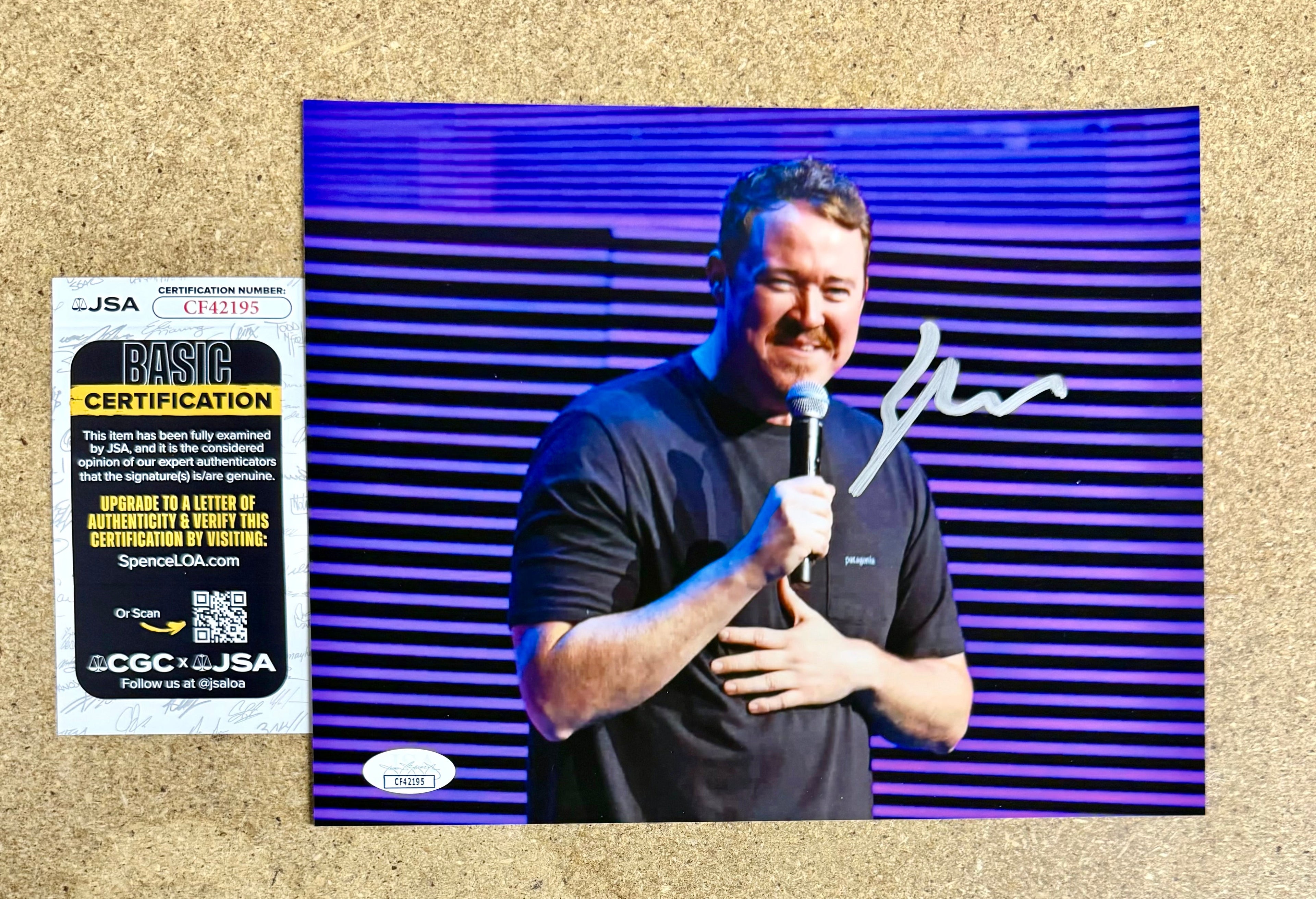 comedian-shane-gillis-stand-up-signed-8x10-photo-with-jsa-coa-1