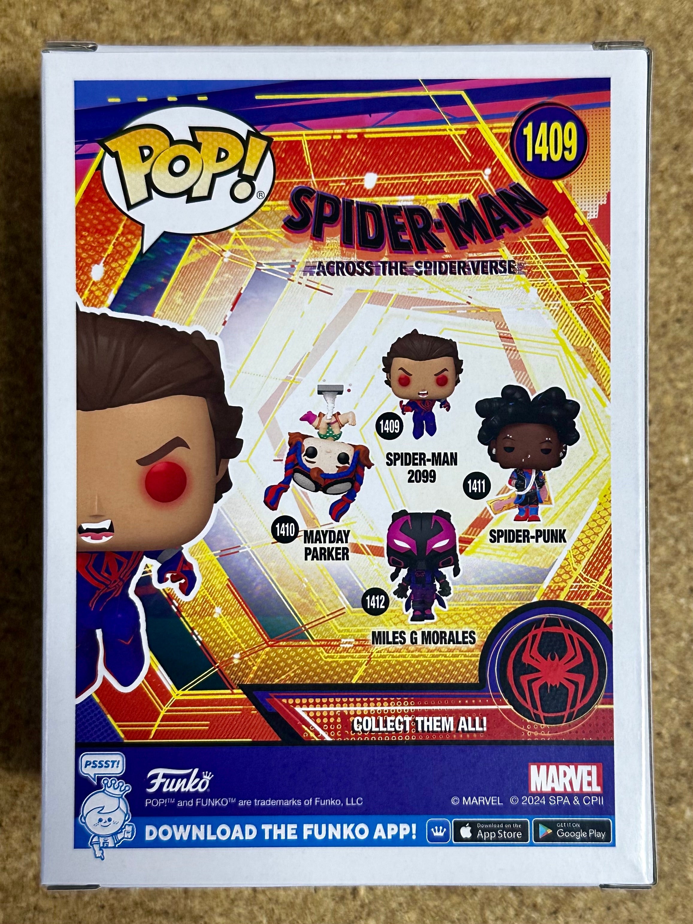 Funko Pop! Marvel Spider-Man 2099 (Unmasked) #1409 Across The Spider-Verse 2024
