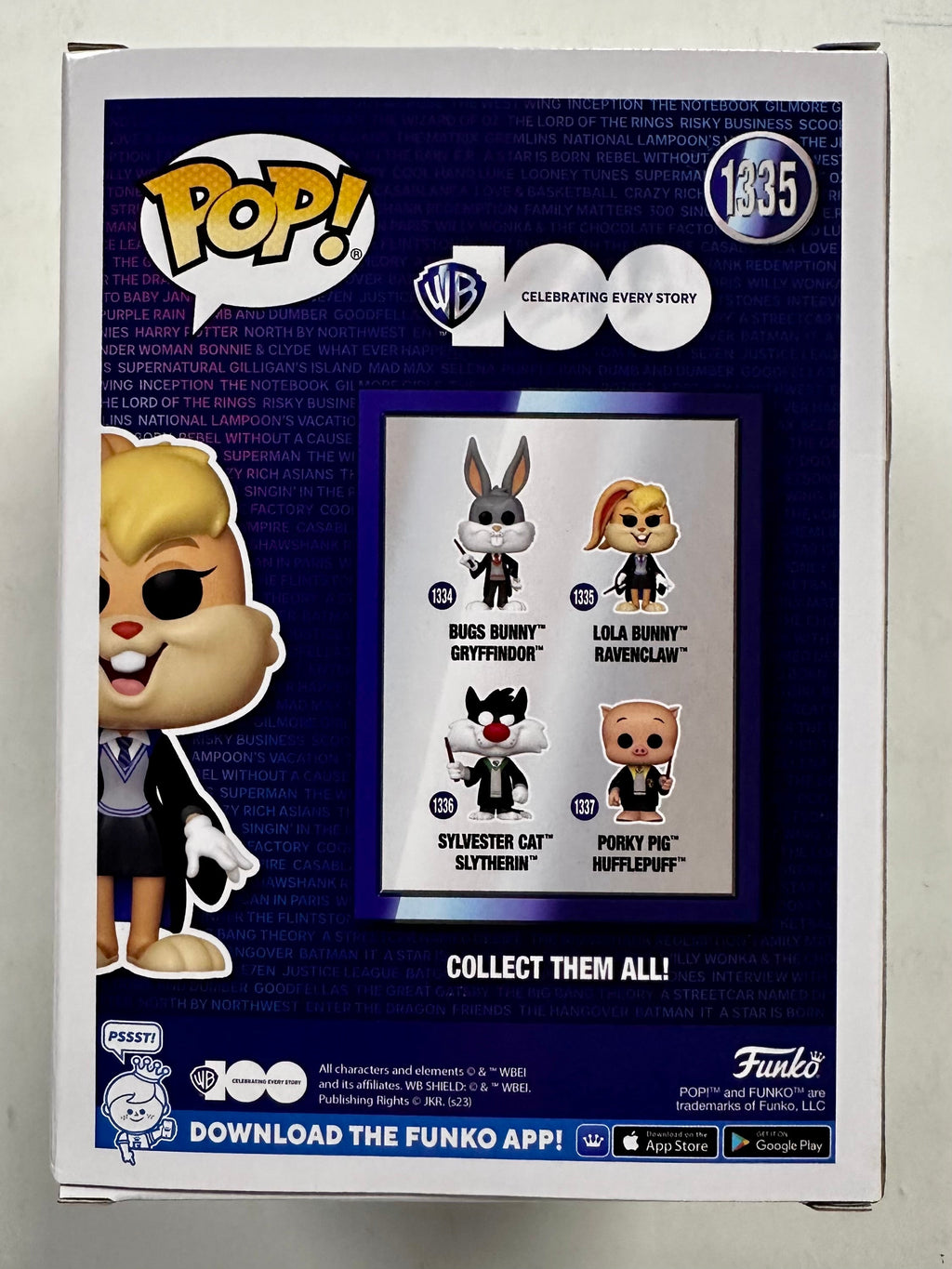 Funko Pop! Animation Ravenclaw Lola Bunny #1335 Looney Tunes X Harry Potter NYCC 2023 Fall Con Exclusive