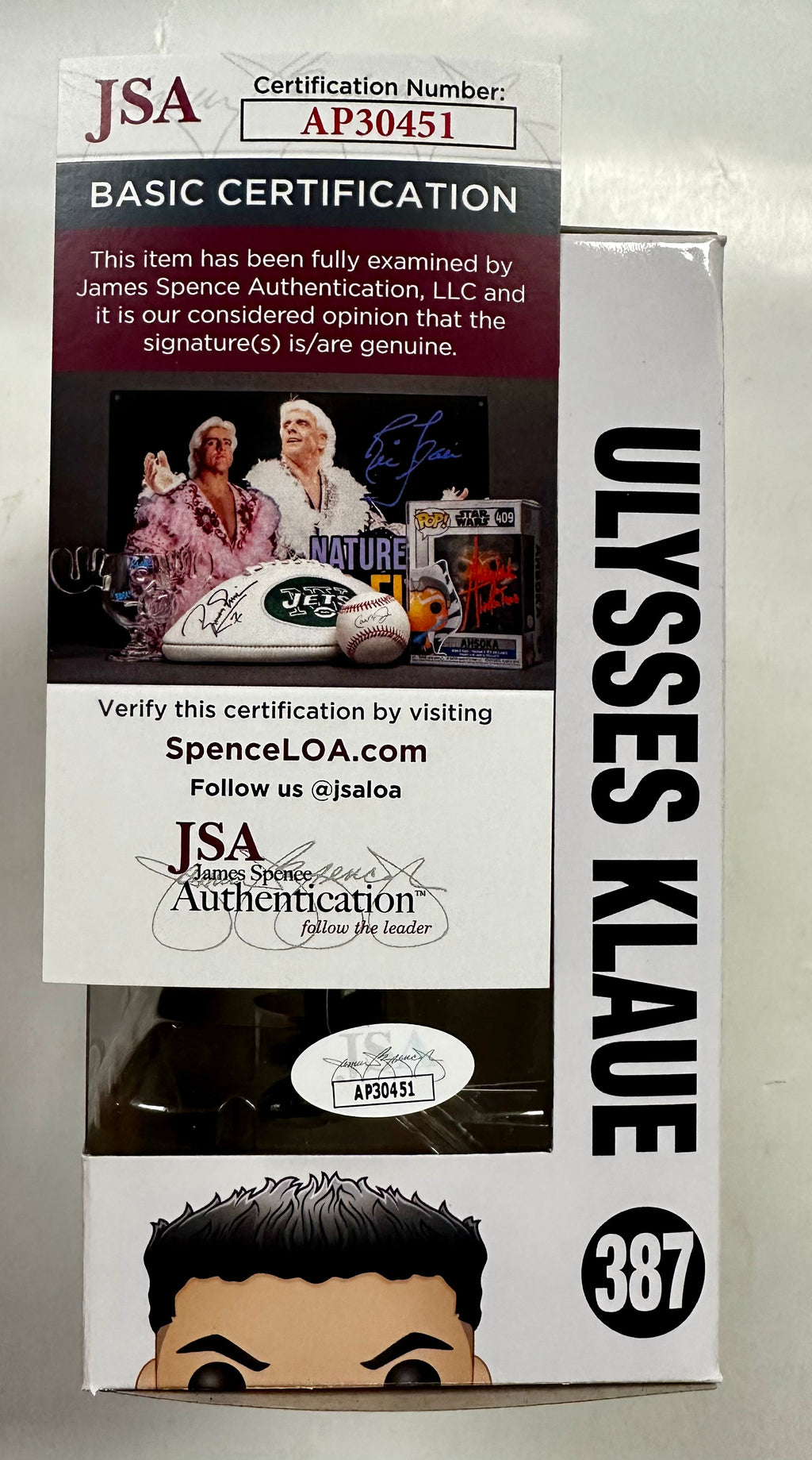 andy-serkis-signed-marvel-ulysses-klaue-2018-vaulted-funko-pop-387-jsa-coa