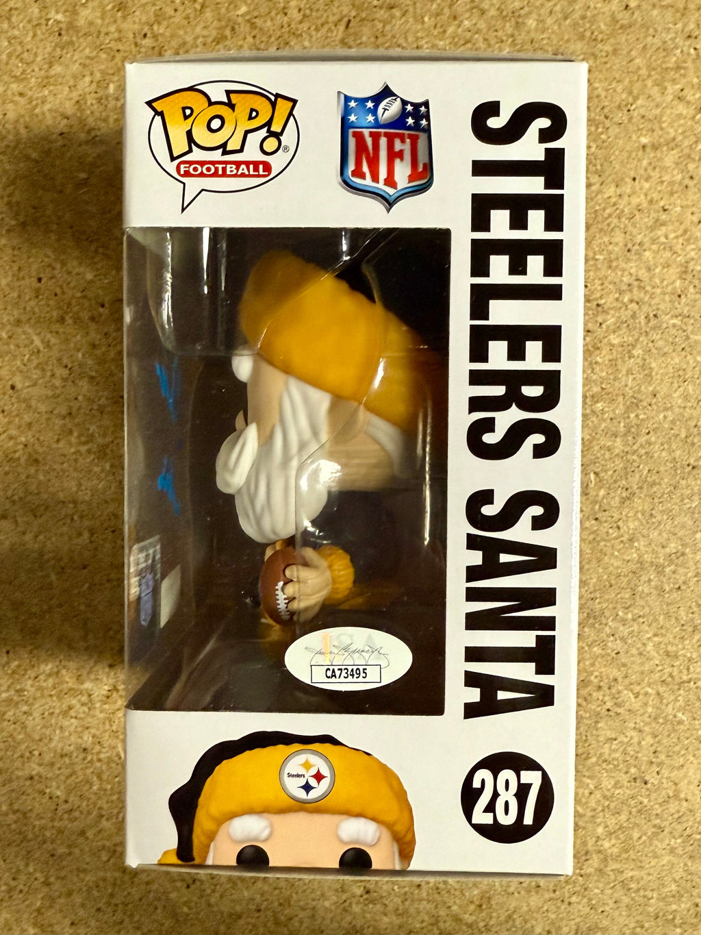 donnie-iris-signed-nfl-pittsburgh-steelers-santa-funko-pop-287-with-jsa-coa