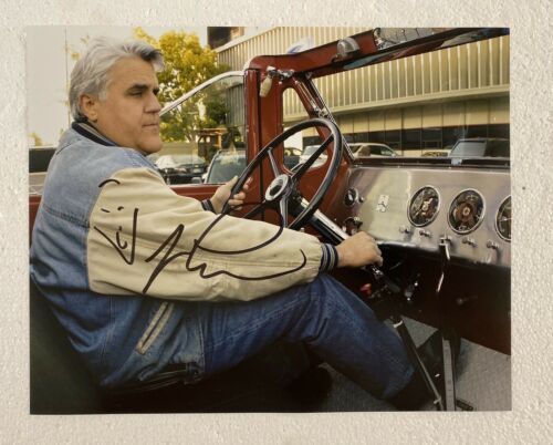 Jay Leno Signed 8x10 Photo Tonight Show Comedy Legend Automobile Garage PROOF