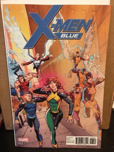 X-Men Blue #3 Mora & Woodard Variant Cover!!! Marvel Comics 1:25 Gold Prime NM