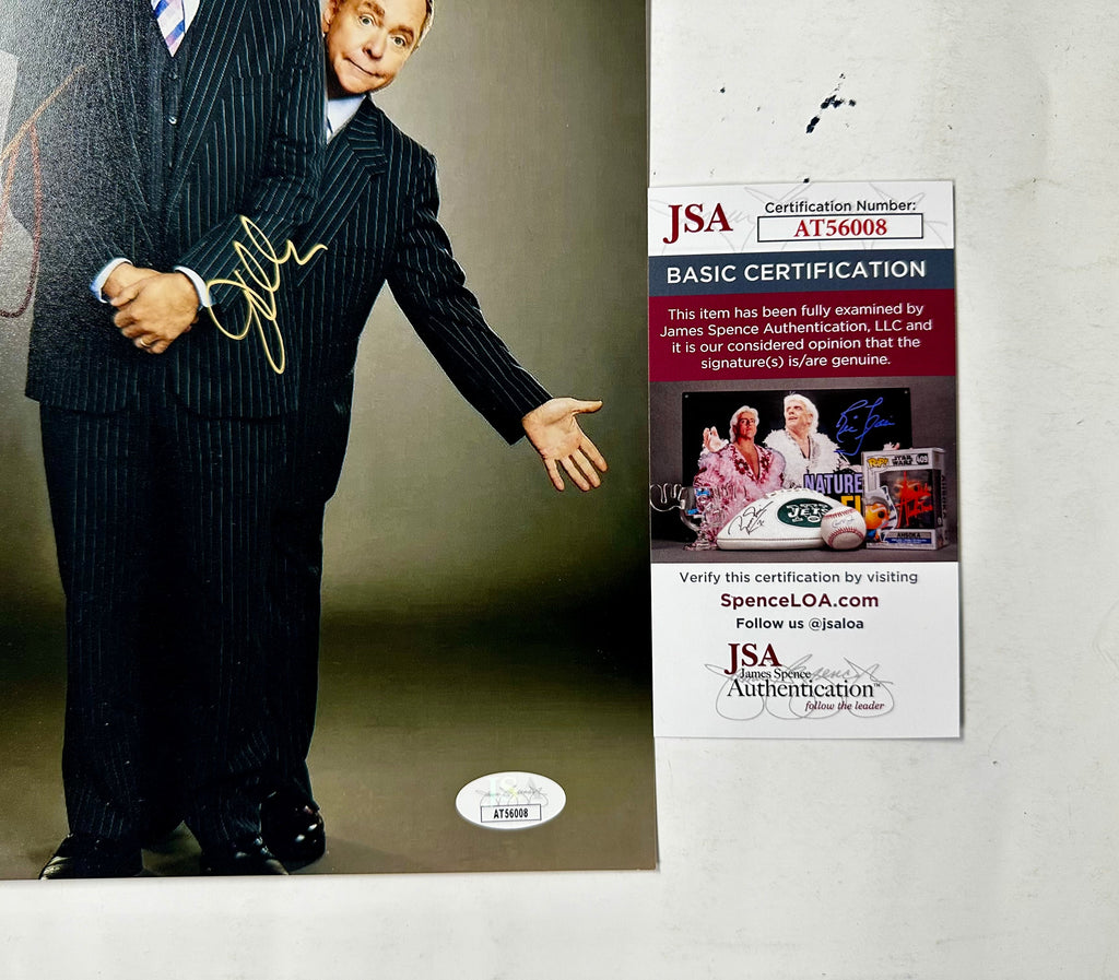 Penn & Teller Signed Entertainer Comedy Vegas Magician 8x10 Photo With JSA COA