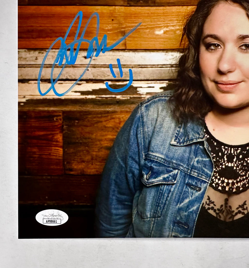 comedian-liza-treyger-signed-law-order-svu-podcast-8x10-photo-with-jsa-coa