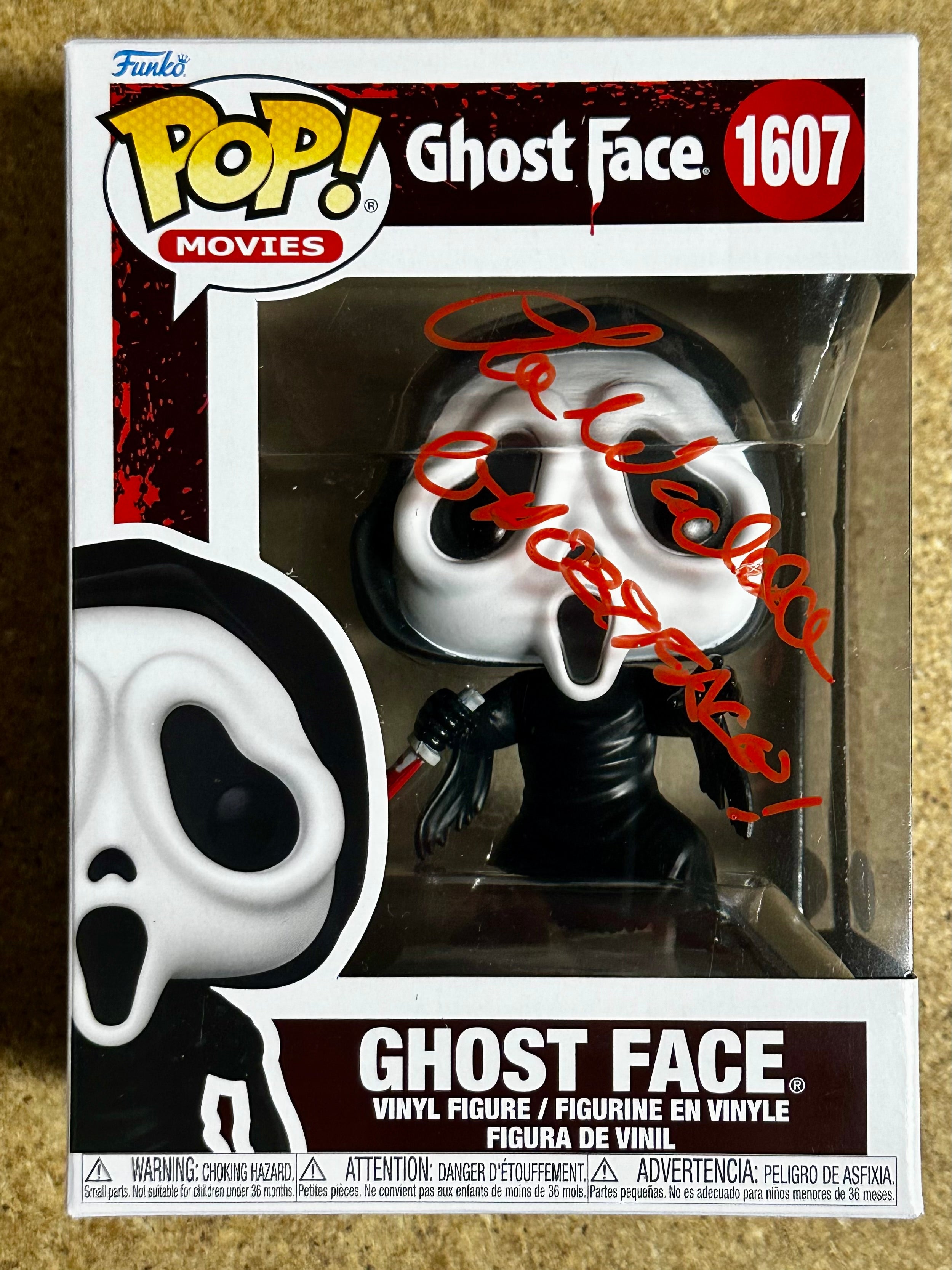 Rex Lee Waddell Jr Signed Ghost Face Scream 2024 Funko Pop! #1607 With JSA COA