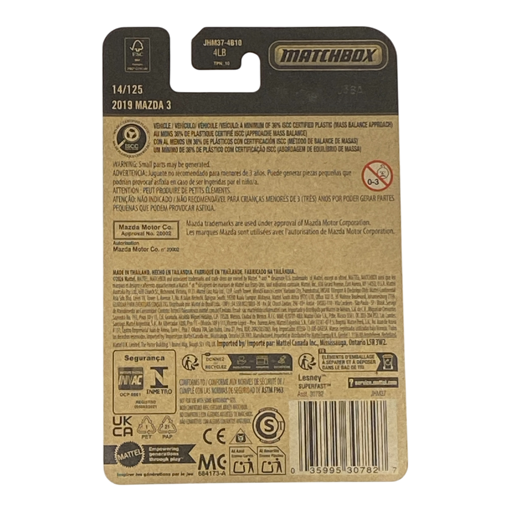 Matchbox 2019 Mazda 3 - 2026 Matchbox Series 14/125