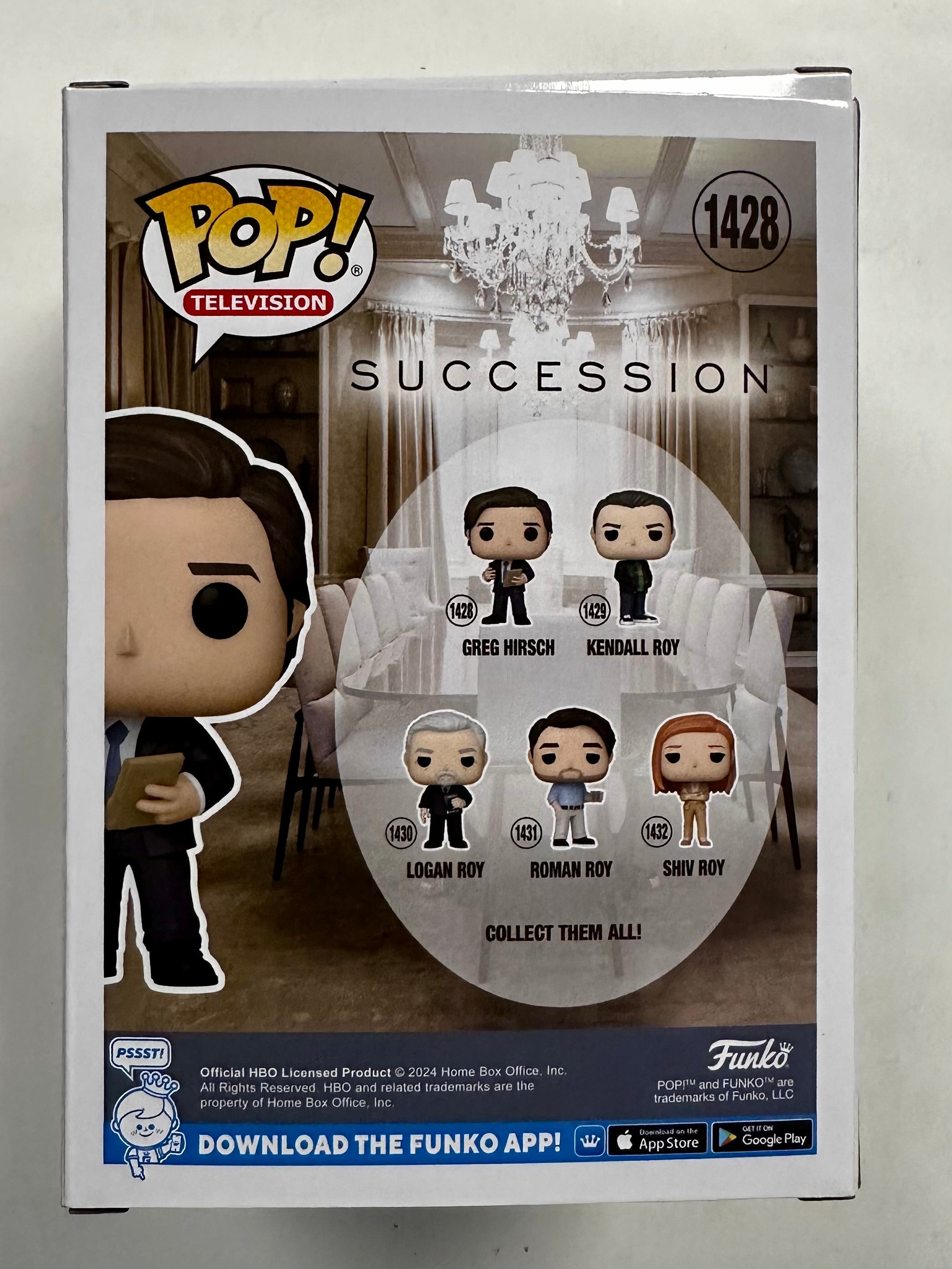 Funko Pop Television Greg Hirsch With Documents #1428 HBO Succession 2024