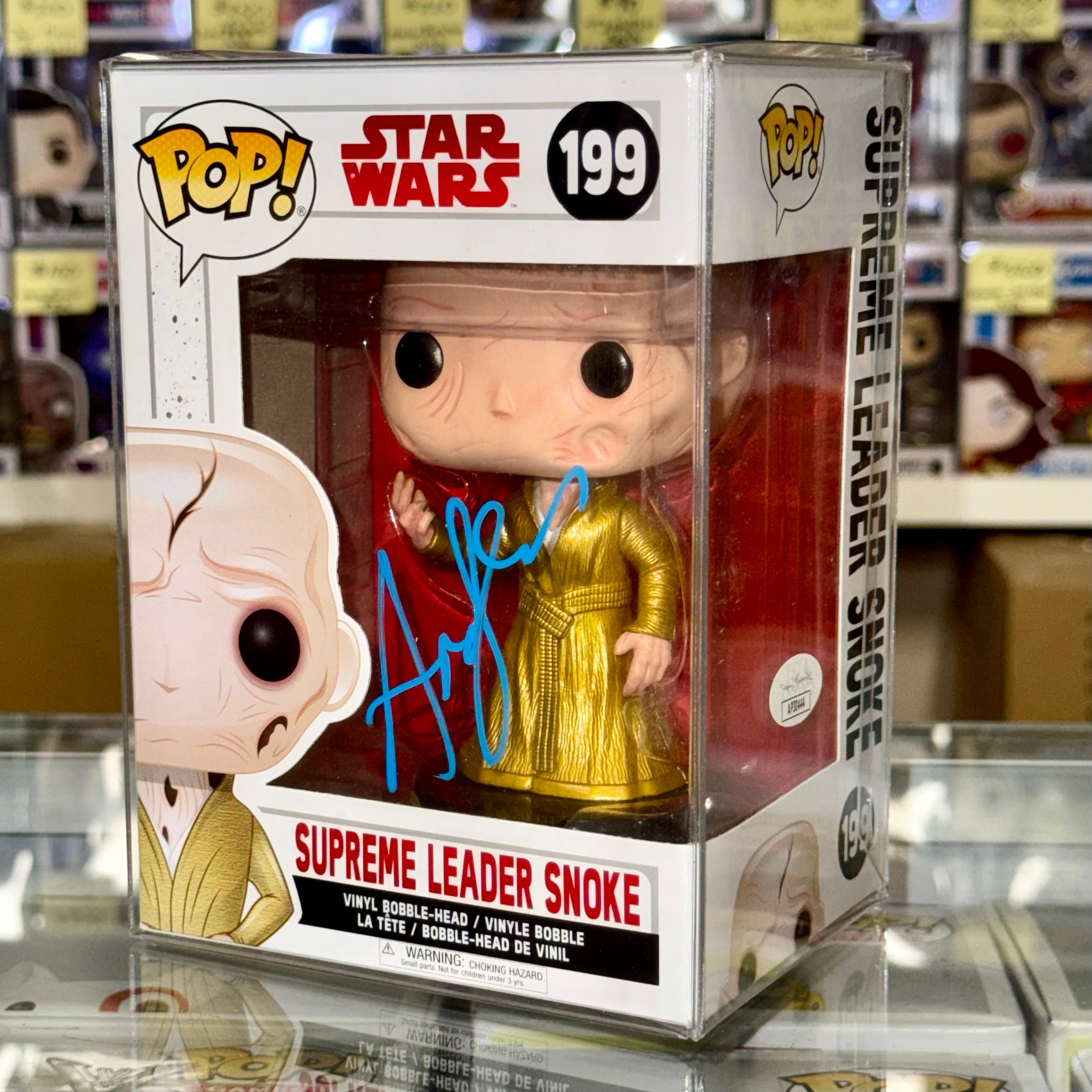 andy-serkis-signed-star-wars-supreme-leader-snoke-funko-pop-199-with-jsa-coa
