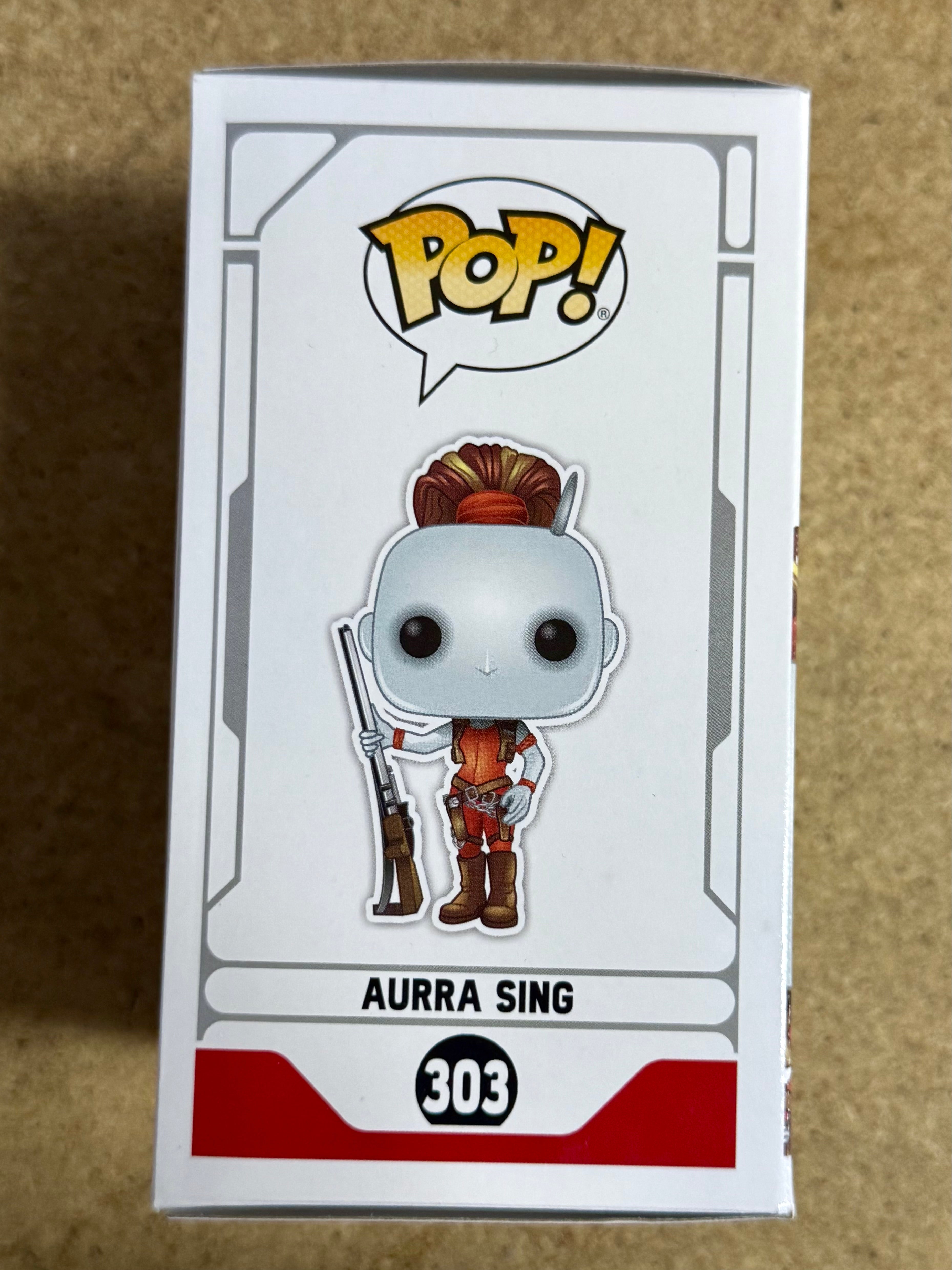 Jaime King Signed Star Wars Aurra Sing Funko Pop! #303 Exclusive With JSA COA