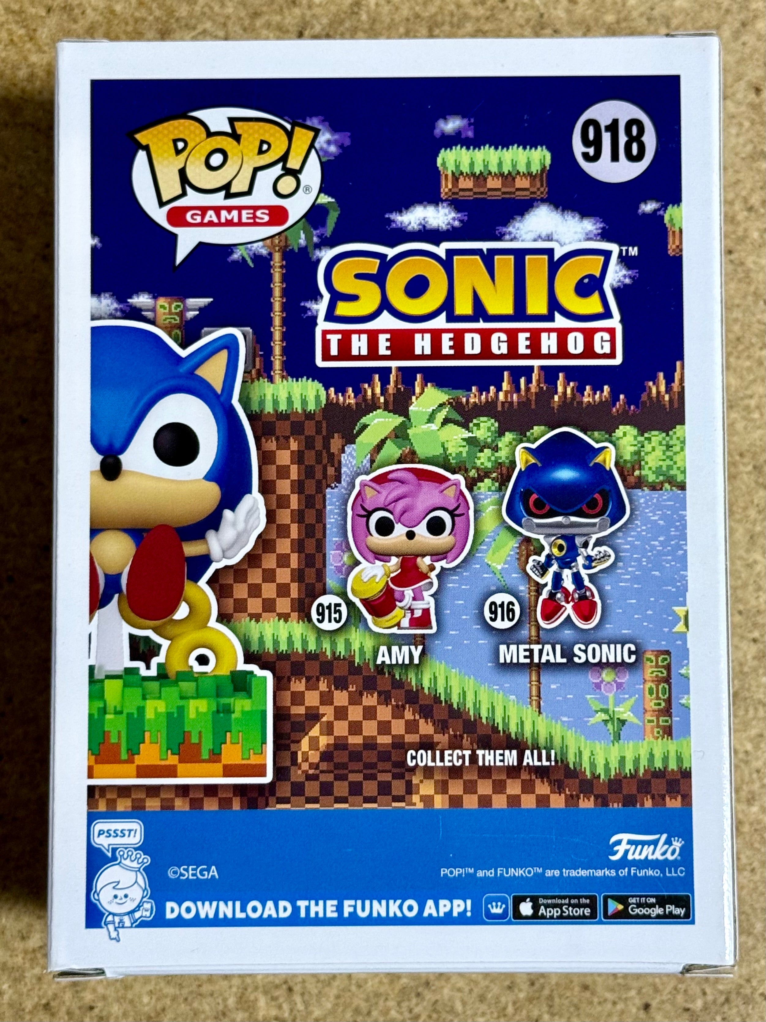 Funko Pop! Games Sonic the Hedgehog Ring Scatter #918 Sega PX Previews Exclusive