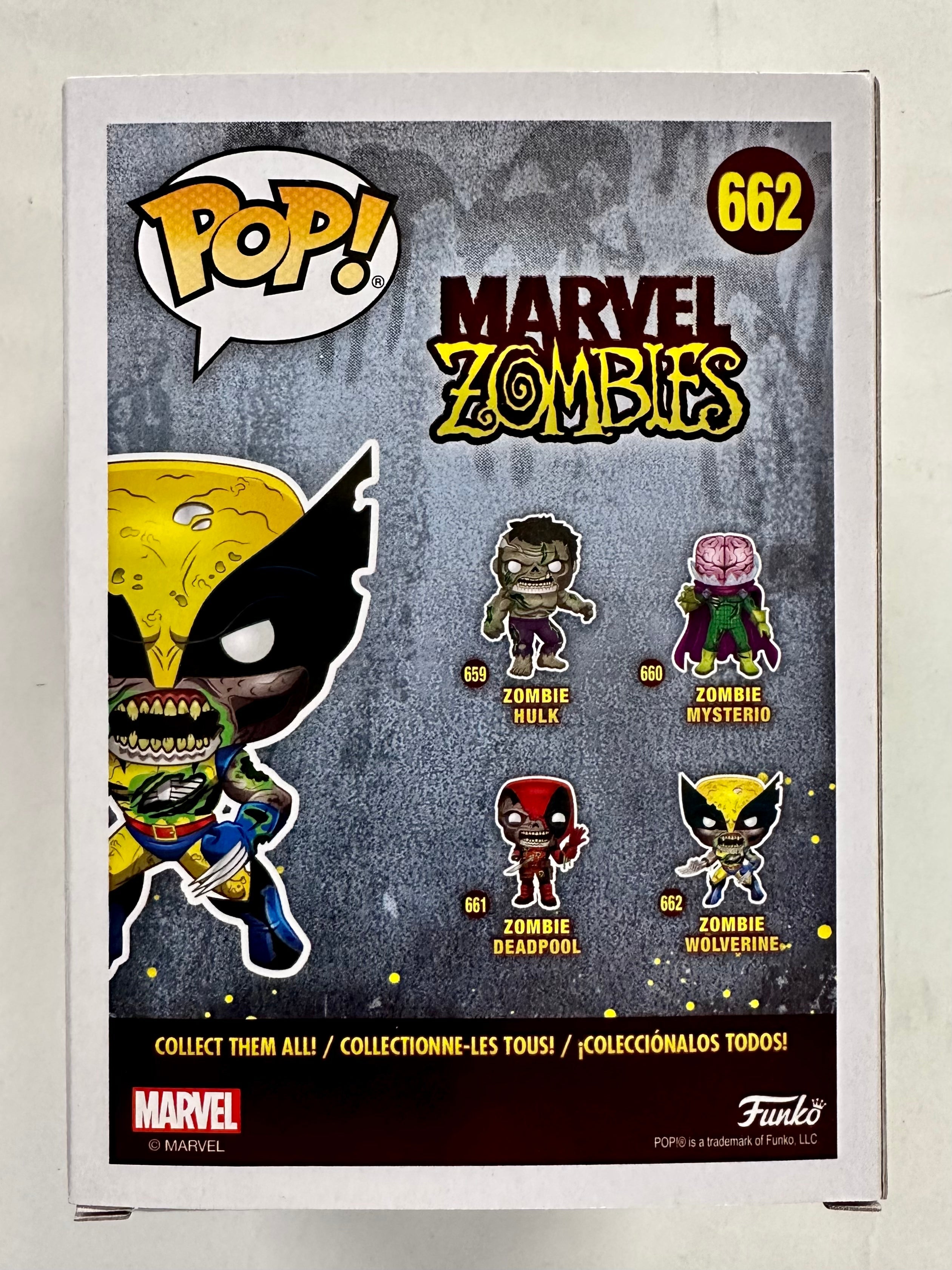 Funko Pop! Marvel Zombie Wolverine #662 Glow Entertainment Earth 2020 Exclusive