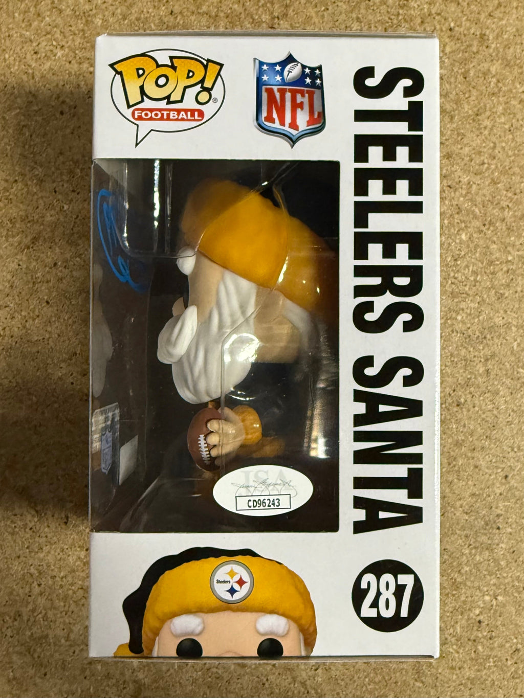brett-keisel-signed-nfl-pittsburgh-steelers-santa-funko-pop-287-with-jsa-coa
