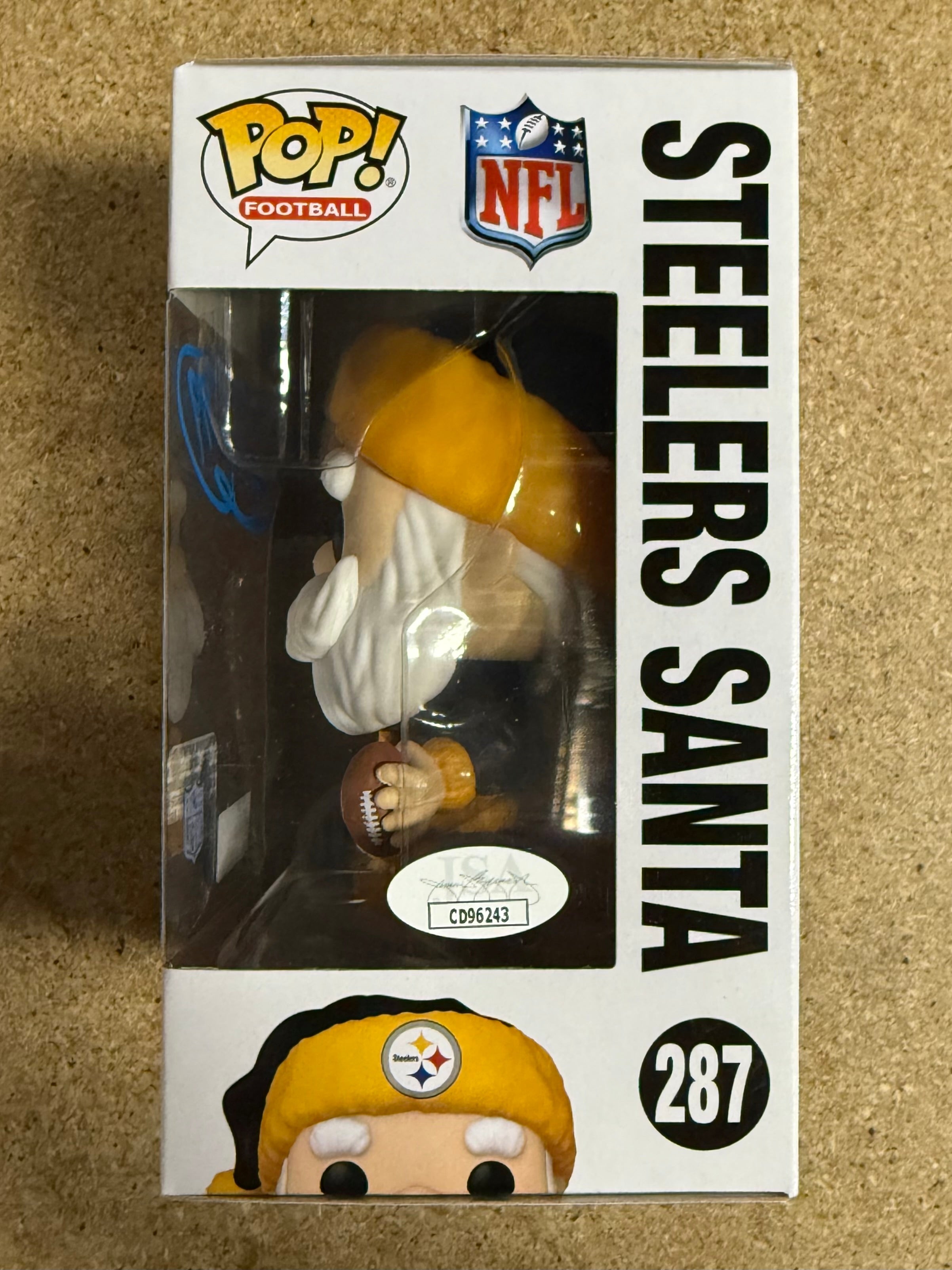 brett-keisel-signed-nfl-pittsburgh-steelers-santa-funko-pop-287-with-jsa-coa
