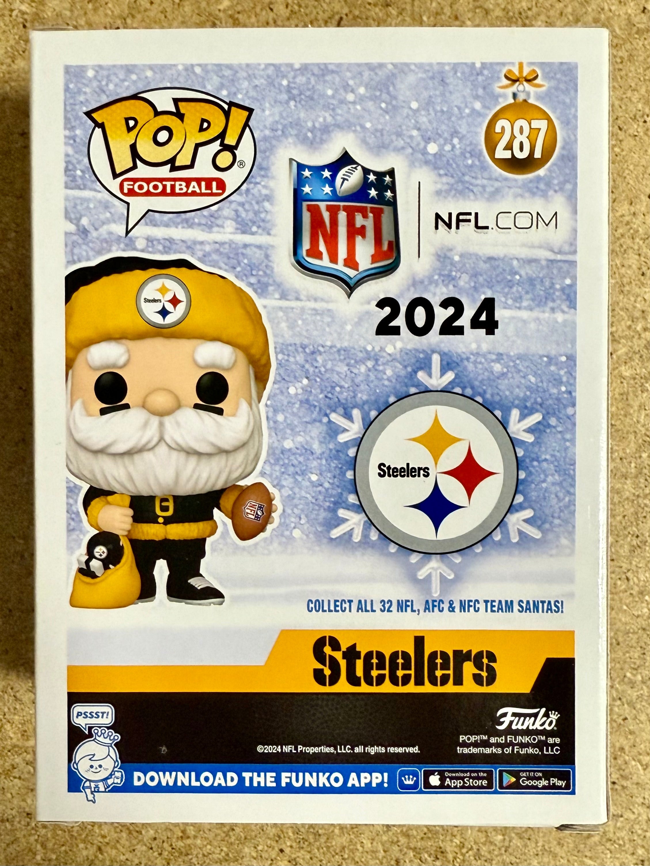 donnie-iris-signed-nfl-pittsburgh-steelers-santa-funko-pop-287-with-jsa-coa
