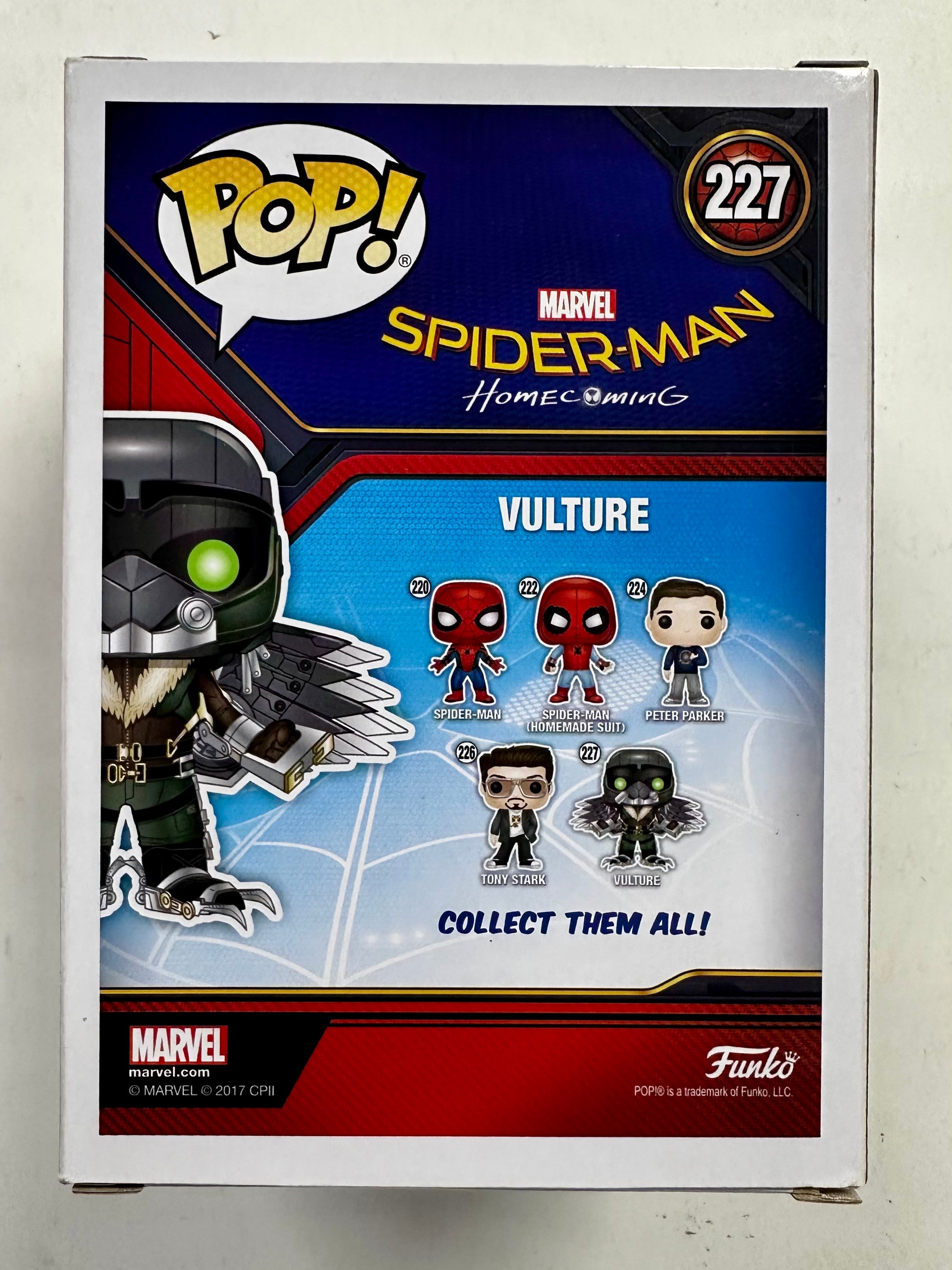Funko Pop! Marvel Glow Vulture #227 Spider-Man Homecoming 2017 Vaulted Exclusive