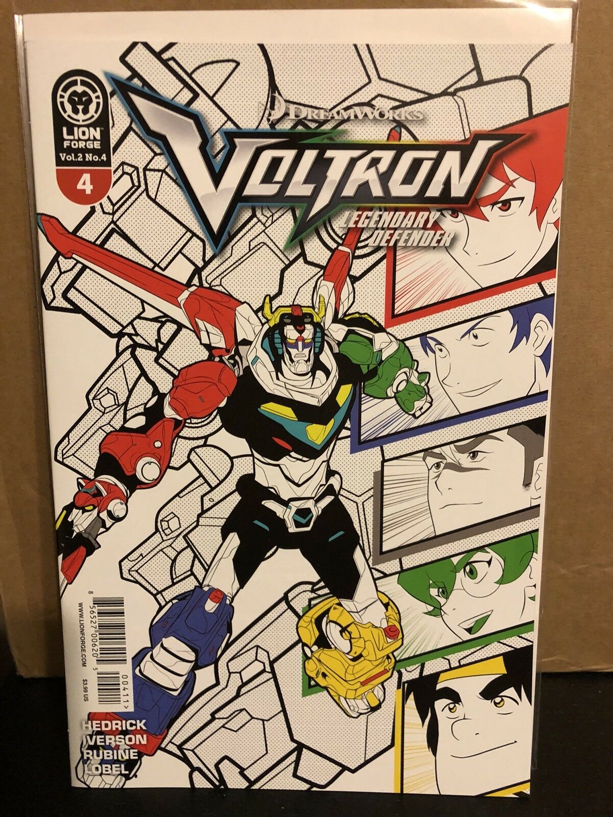 Voltron Legendary Defender Vol. 2 #4 Cover A Lion Forge Black Blue Red Green