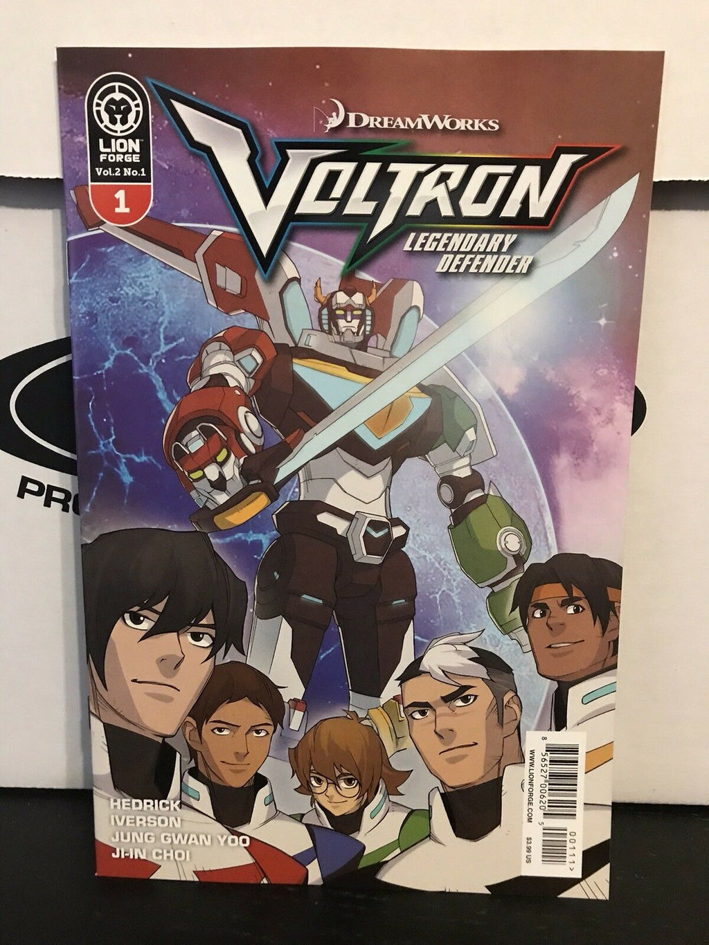 Voltron Legendary Defender Vol 2 #1 2017 Lion Forge Black Paladin Blue Green Red