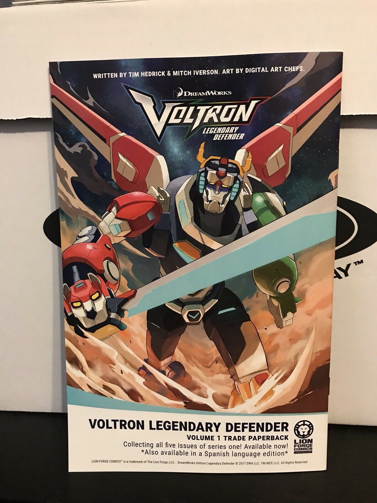 Voltron Legendary Defender Vol 2 #1 2017 Lion Forge Black Paladin Blue Green Red