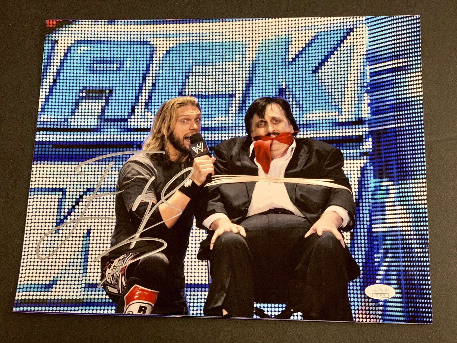 WWE Edge Signed 11x14 Photo W/ JSA COA Hall Of Fame Paul Bearer Wrestling 1