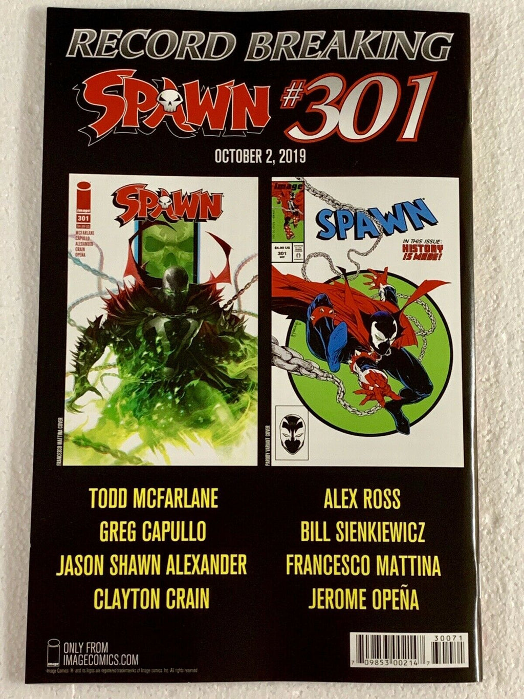 Spawn #300 Campbell Cover G Variant Image Comics Todd Mcfarlane 1st She-Spawn