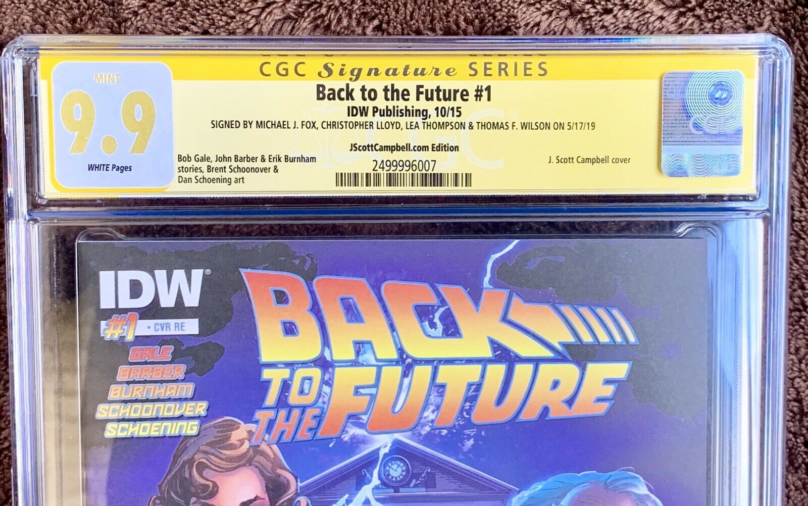 back-to-the-future-1-cgc-9-9-4x-cast-signed-campbell-variant-michael-j-fox-lloyd
