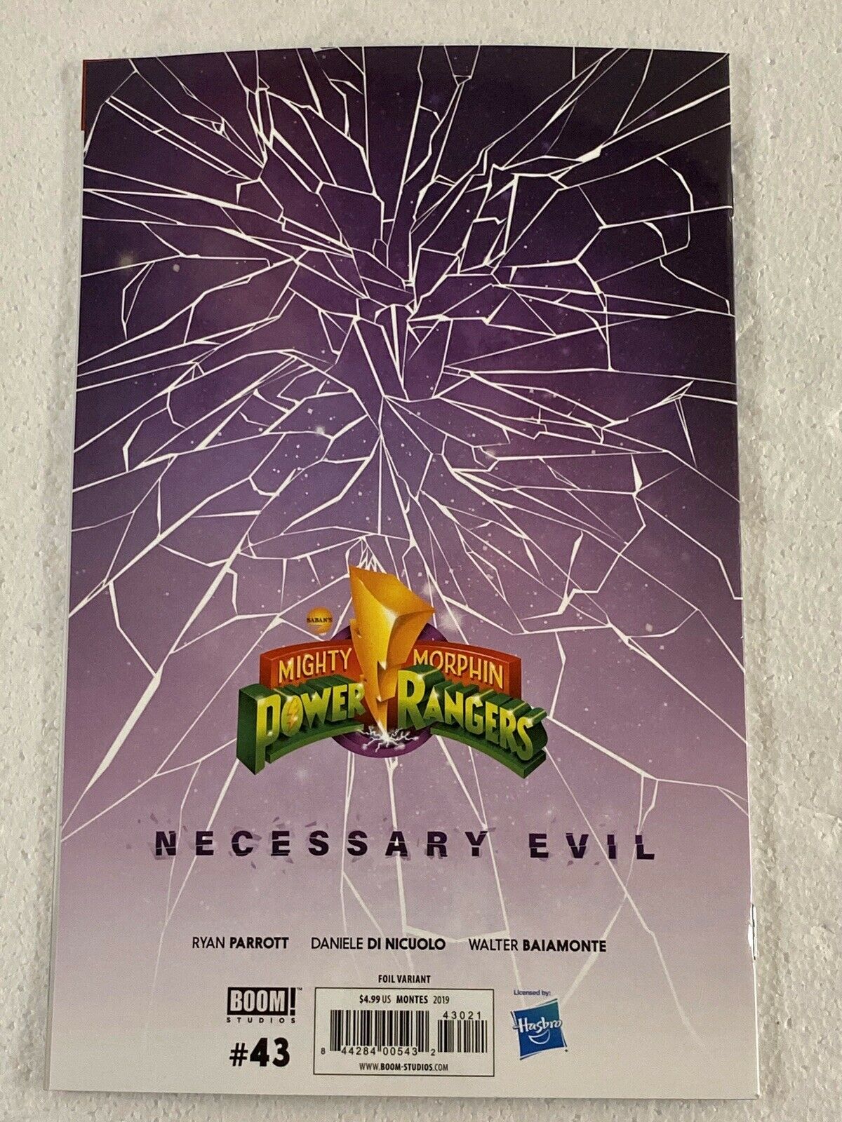 Mighty Morphin Power Rangers #43 Boom Studios 2019 Foil Montes Variant