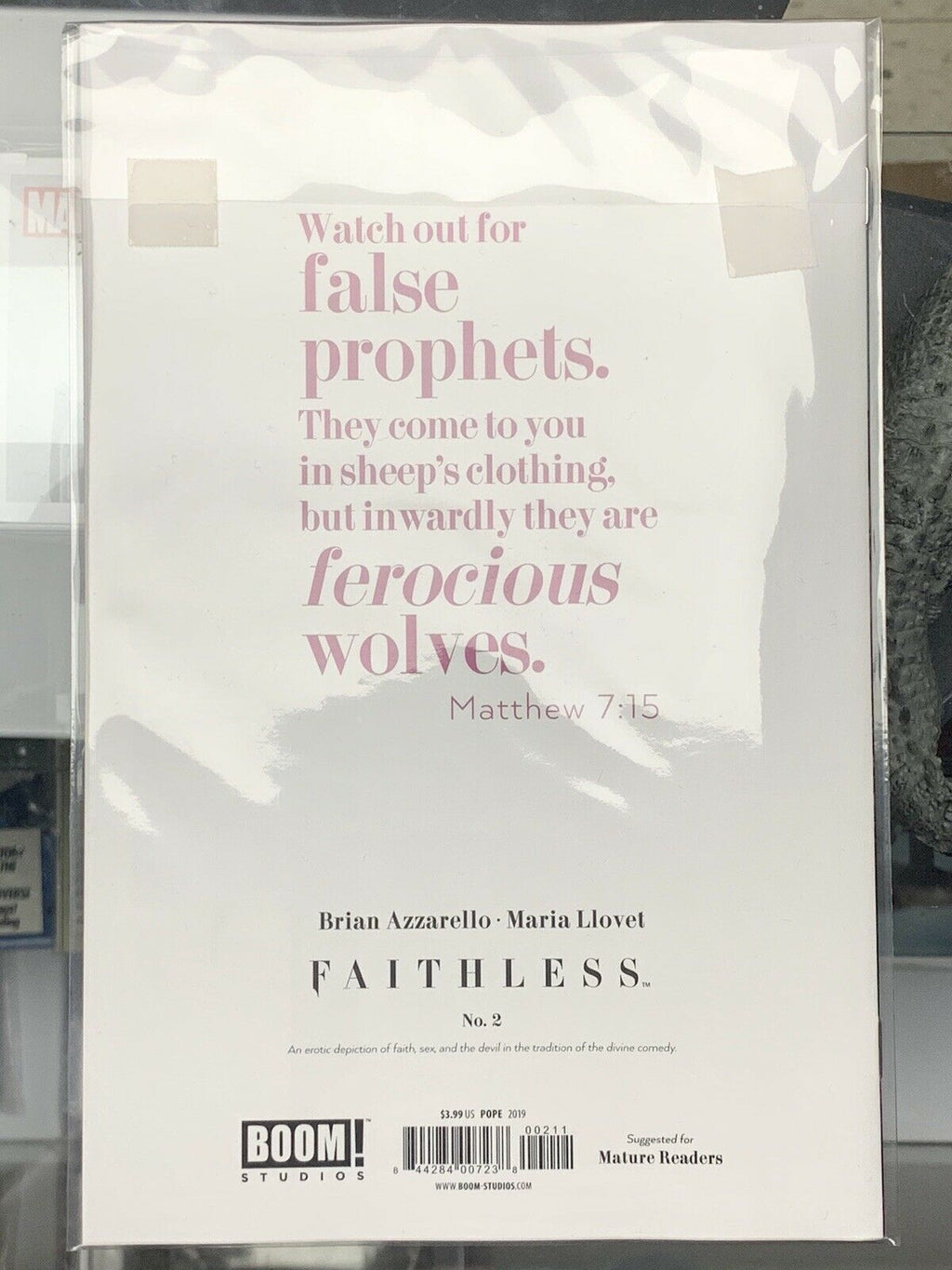 Faithless #2 Cover A First Print Brian Azzarello Boom Studios
