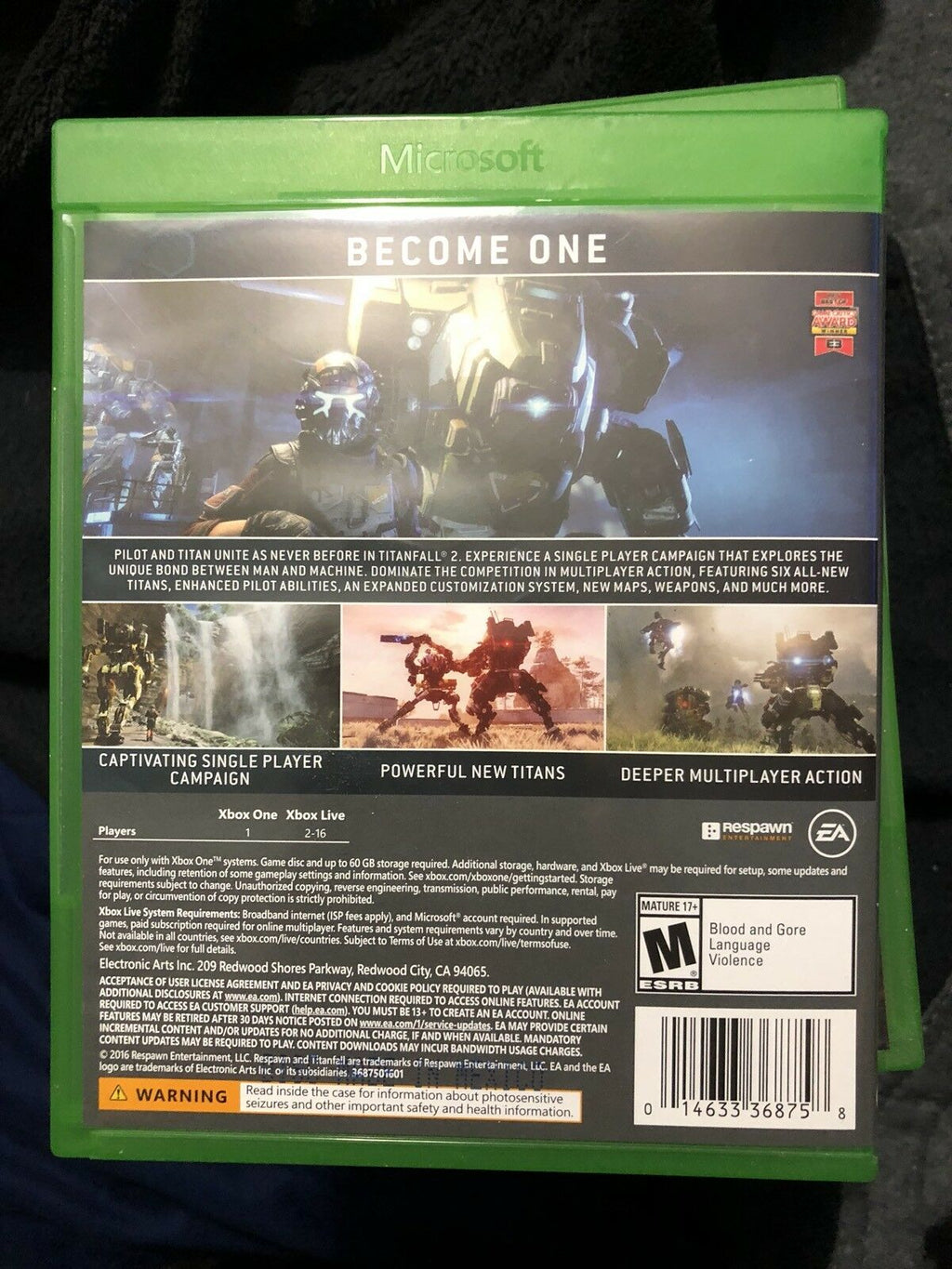 Titanfall 2 (Microsoft Xbox One, 2016)