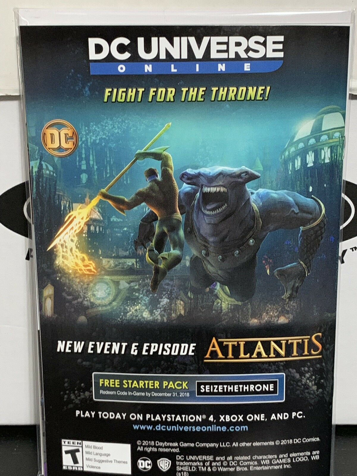 Justice League #12 Lucio Parillo Cover B Variant Drowned Earth Aquaman DC 2018