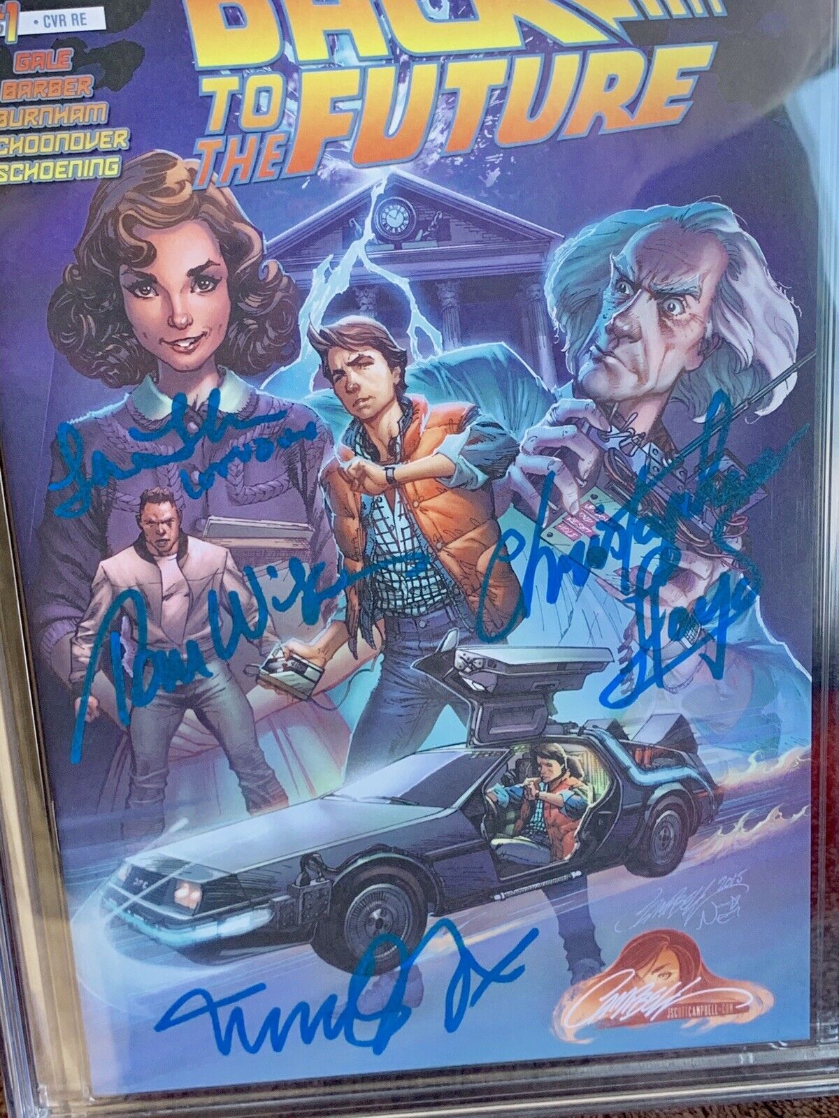 back-to-the-future-1-cgc-9-9-4x-cast-signed-campbell-variant-michael-j-fox-lloyd