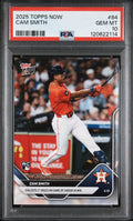 Graded 2025 Topps Now Cam Smith #84 Rookie RC Baseball Card PSA 10 Gem Mint