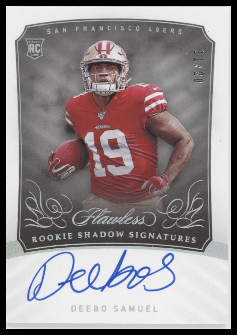 2019-panini-flawless-rookie-shadow-signatures-silver-deebo-samuel-20-rss-ds