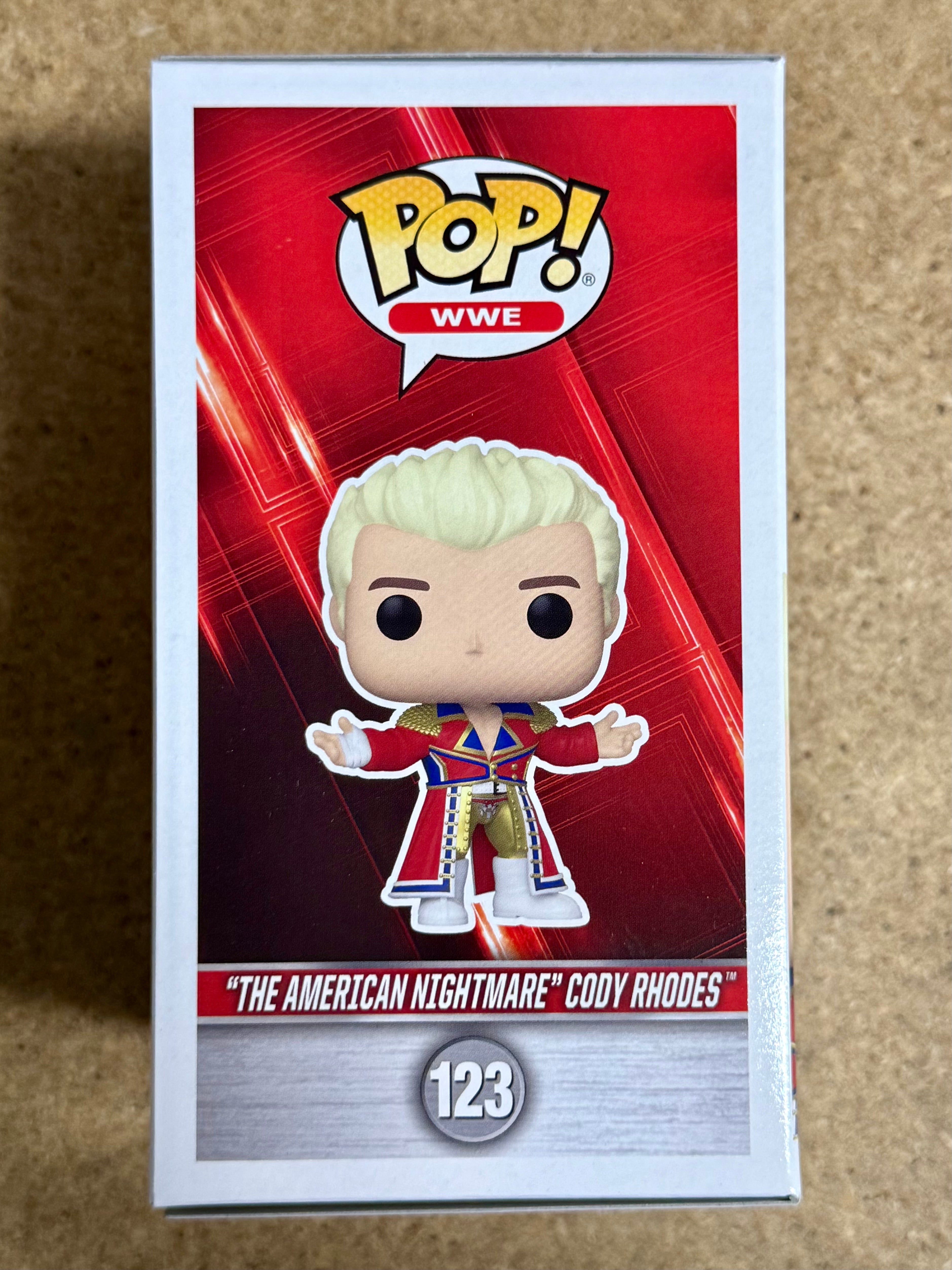 cody-rhodes-the-american-nightmare-wwe-signed-exclusive-funko-pop-123-with-jsa-coa