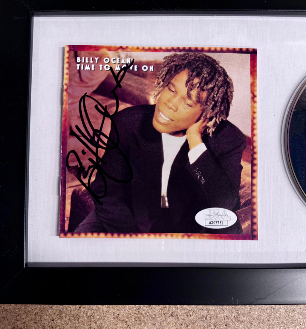 billy-ocean-framed-signed-time-to-move-on-1993-cd-booklet-jsa-coa-1