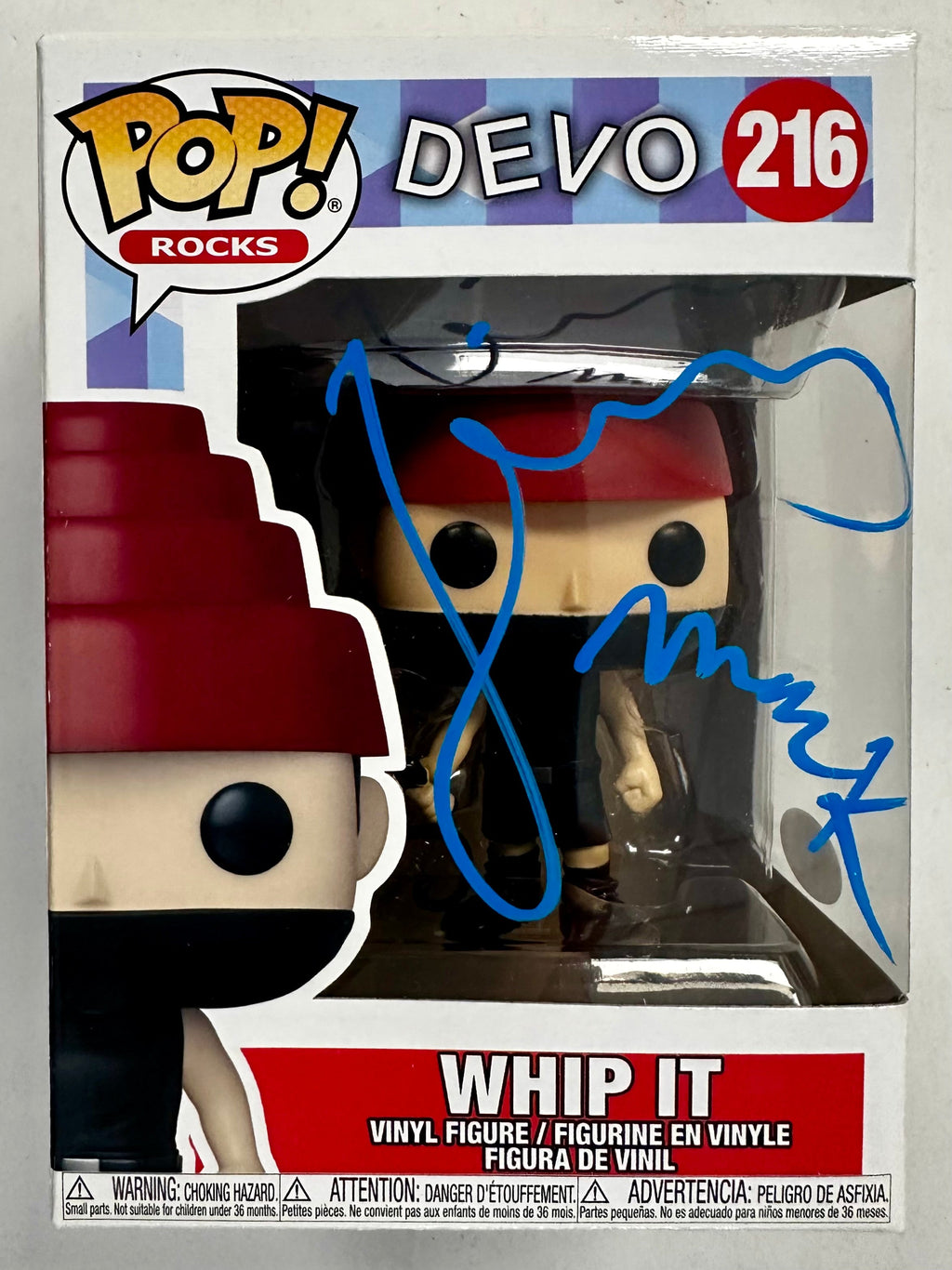 Gerald Casale & Mark Mothersbaugh Signed Whip It Funko Pop! #216 Band DEVO 2021 With JSA COA