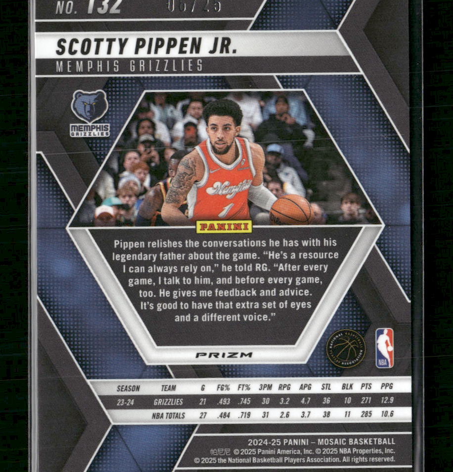 2024-25-panini-mosaic-orange-fluorescent-mosaic-scotty-pippen-jr-25-132