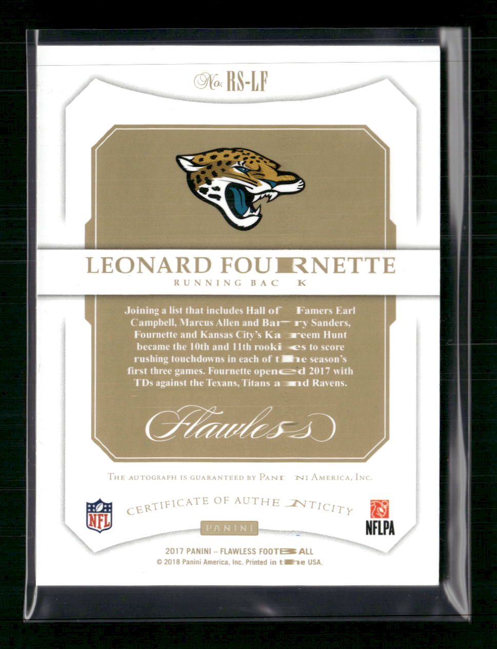 2017-panini-flawless-rookie-signatures-ruby-leonard-fournette-10-rs-lf