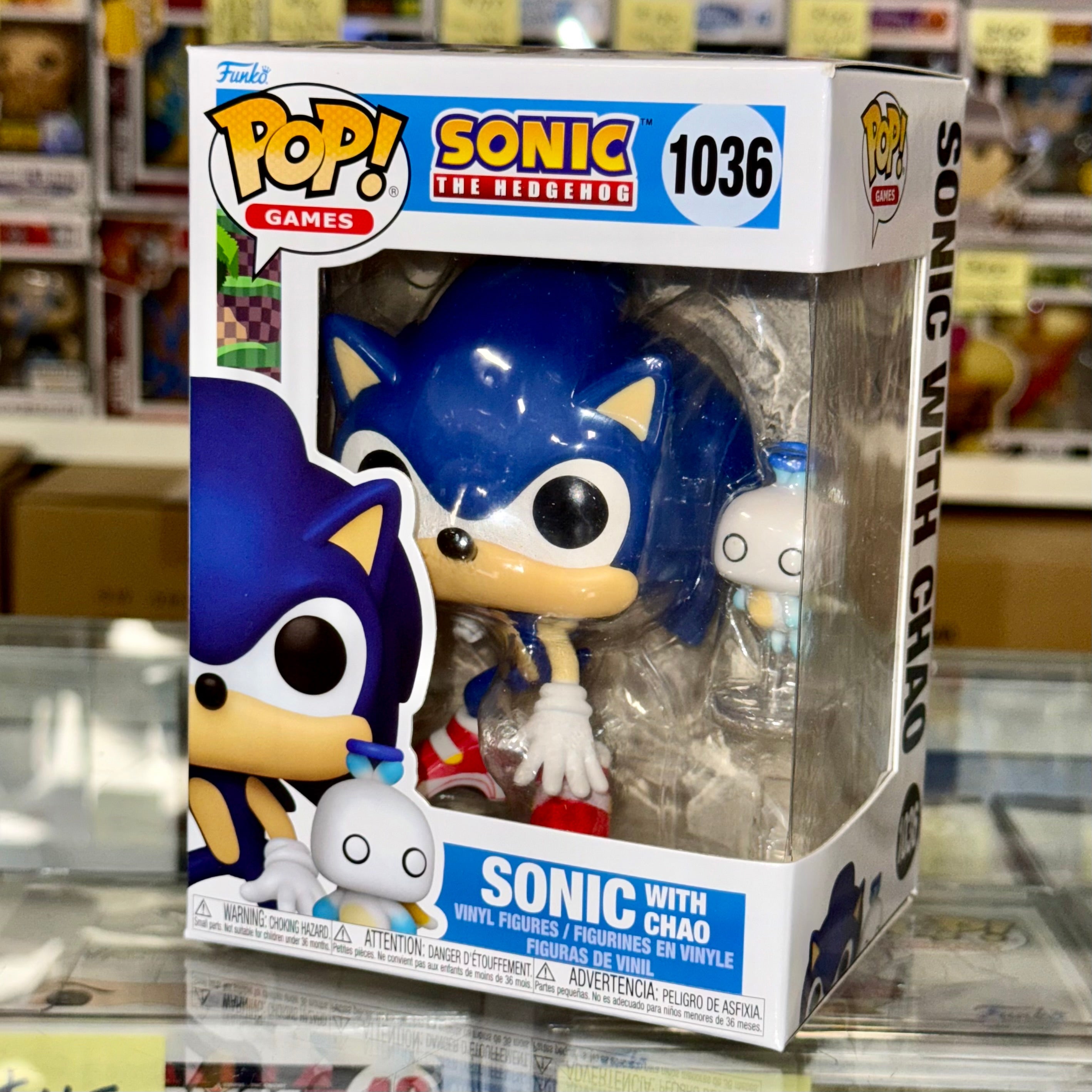 Funko Pop! Games Sonic With Chao #1036 Sonic the Hedgehog 2024 Sega