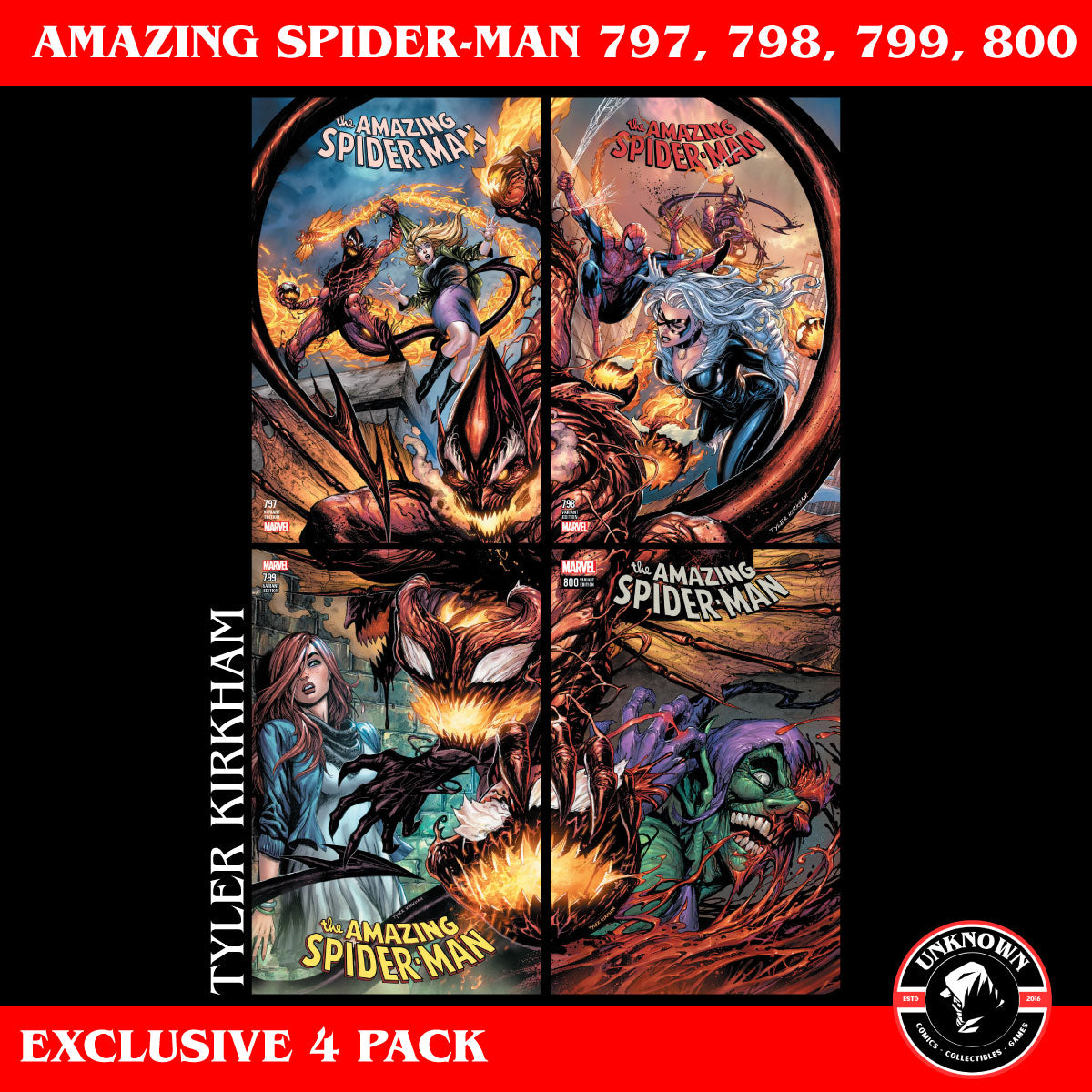 4-pack-amazing-spider-man-797-798-799-800-unknown-comics-connecting-covers-kirkham-2018