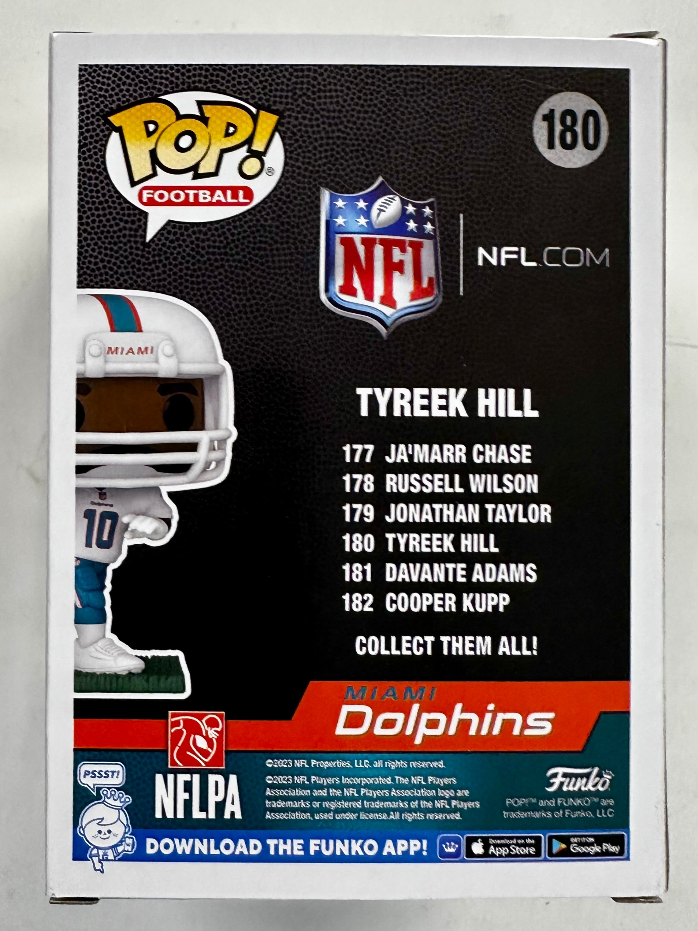 Funko Pop! Football Tyreek “Cheetah” Hill #180 NFL Miami Dolphins Wide Receiver 2024