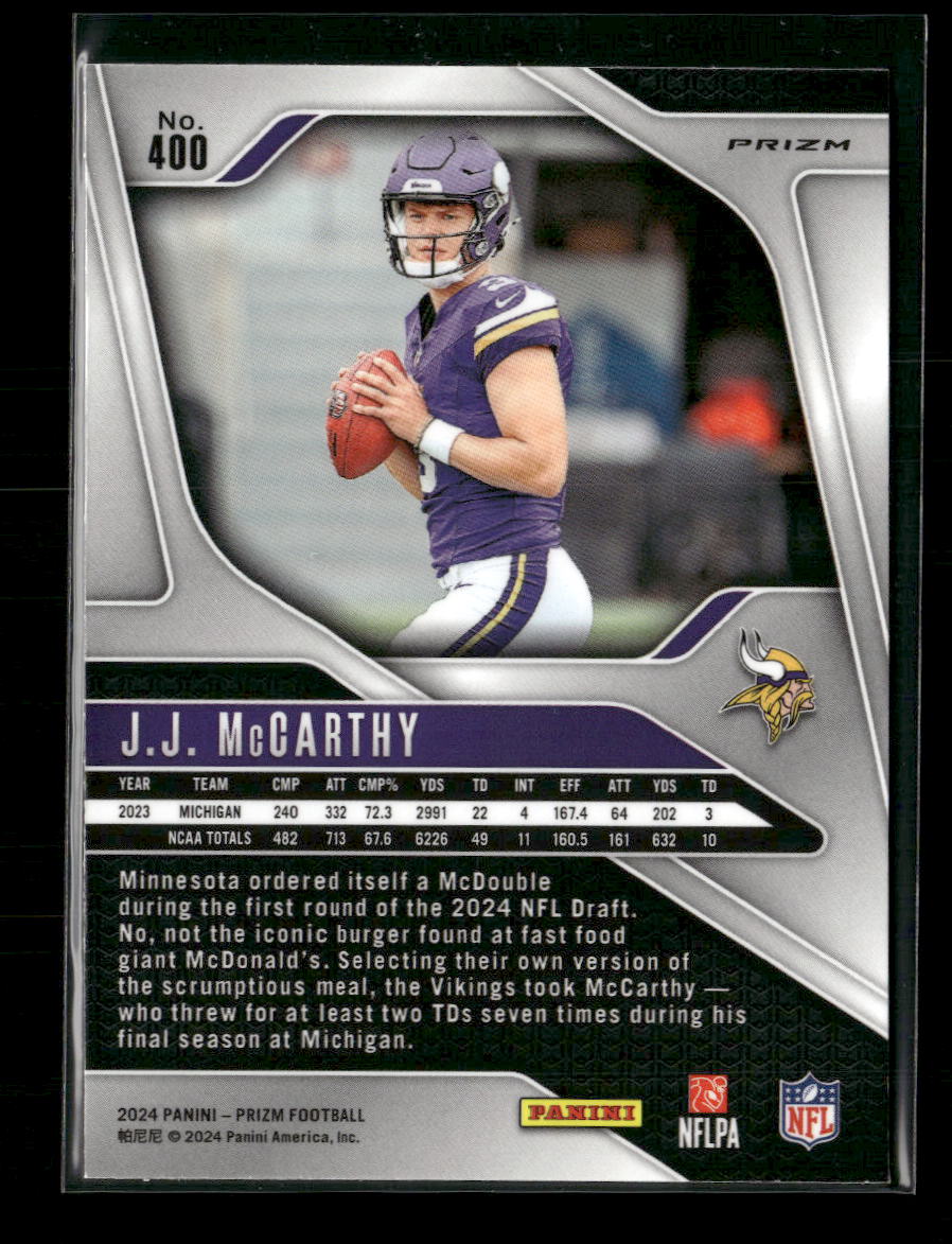 2024-panini-prizm-orange-ice-j-j-mccarthy-rookie-400
