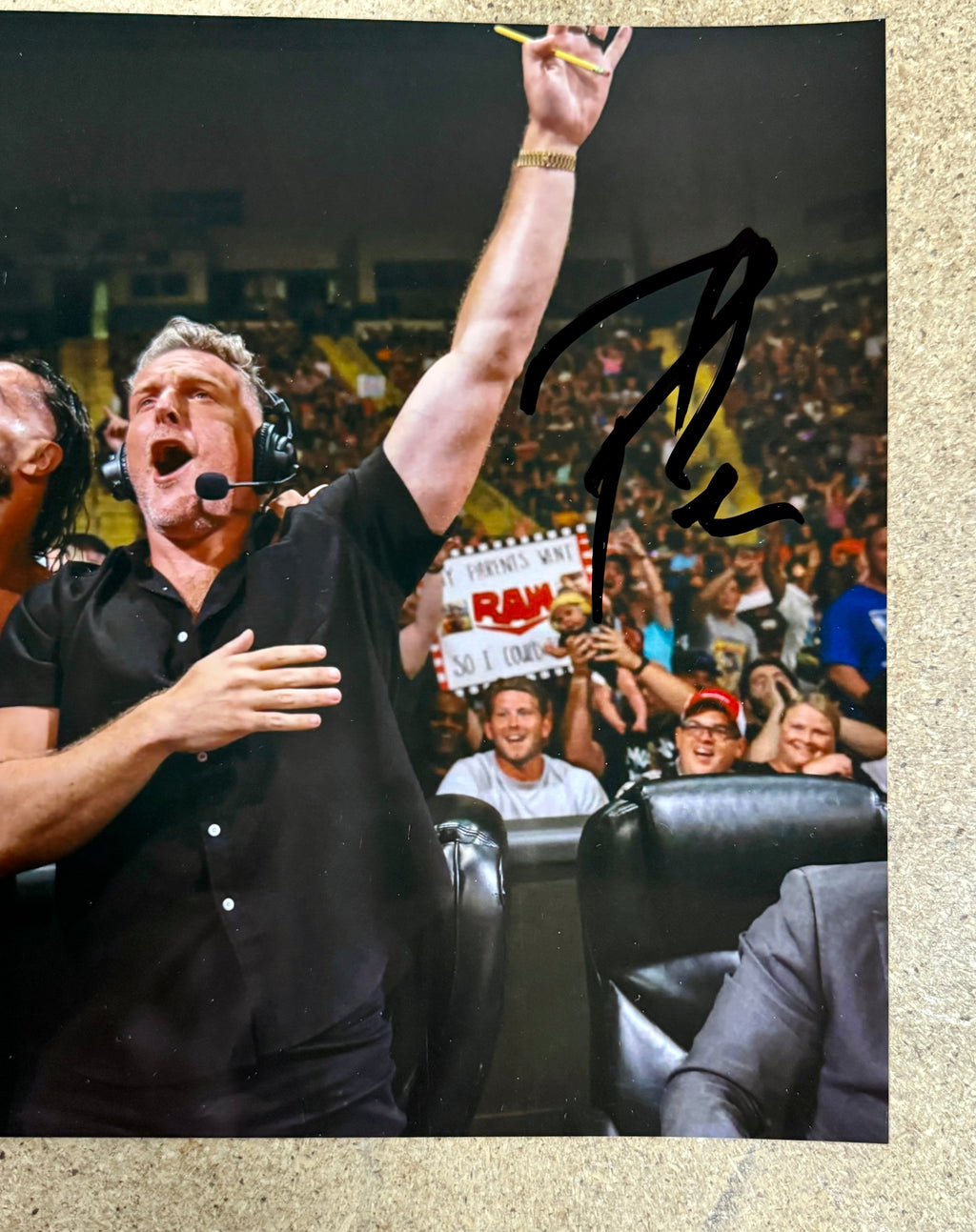 commentator-pat-mcafee-show-signed-wwe-8x10-photo-with-jsa-coa