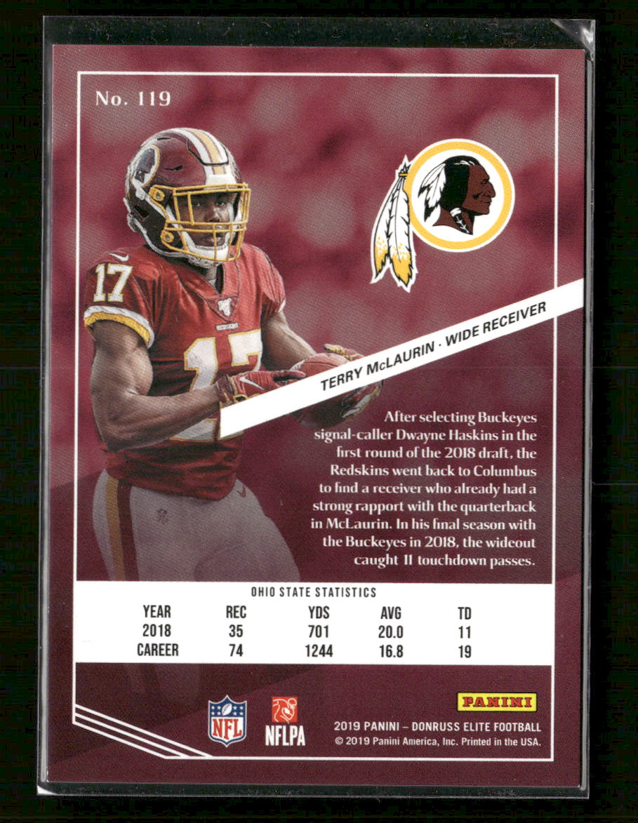 2019-donruss-elite-purple-terry-mclaurin-rookie-99-119