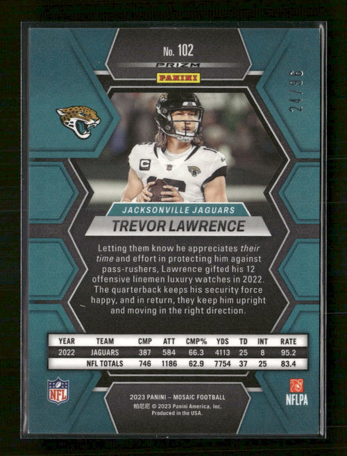 2023-panini-mosaic-blue-sparkle-trevor-lawrence-96-102