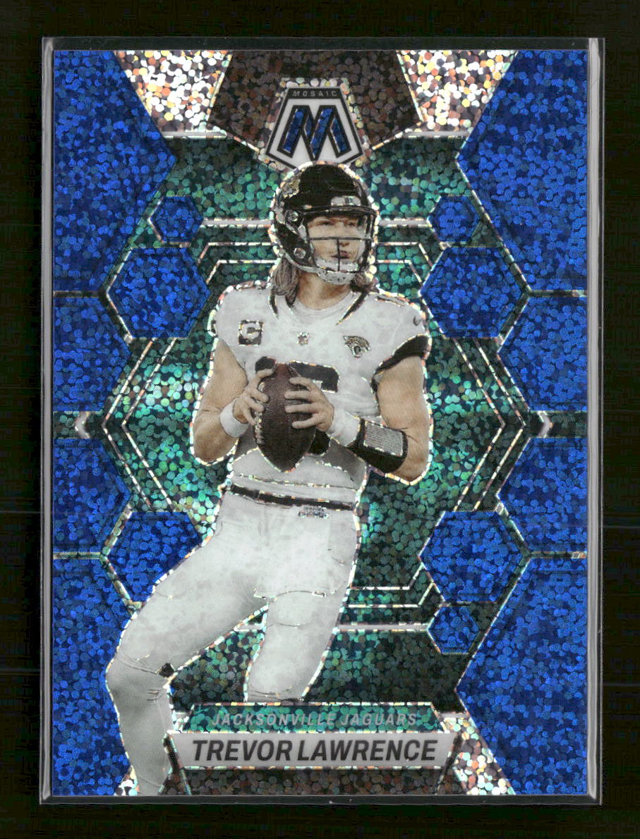 2023-panini-mosaic-blue-sparkle-trevor-lawrence-96-102