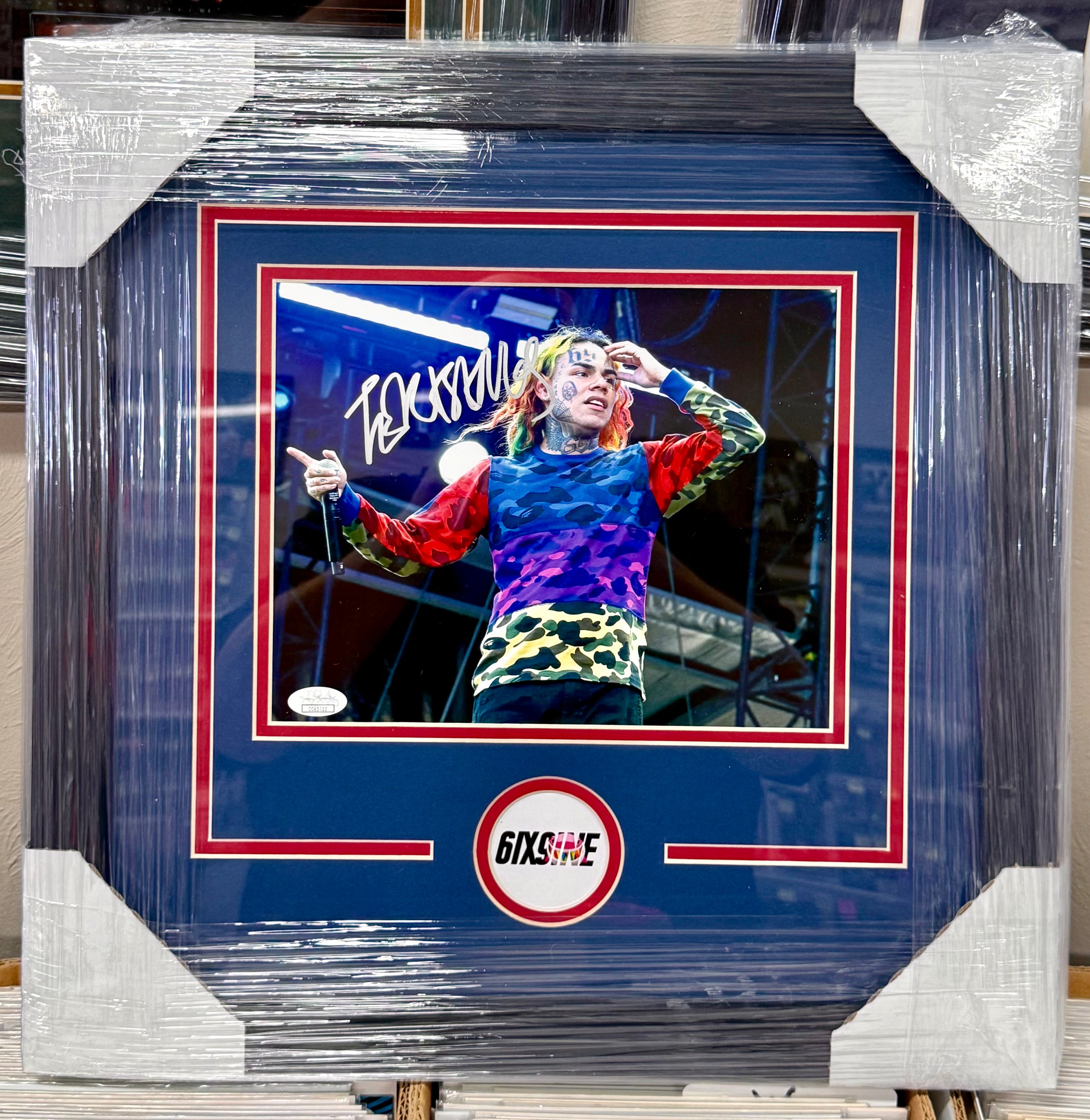 Tekashi 69 6ix9ine Signed & Custom Framed 8x10 Photo JSA COA Swervin FEFE