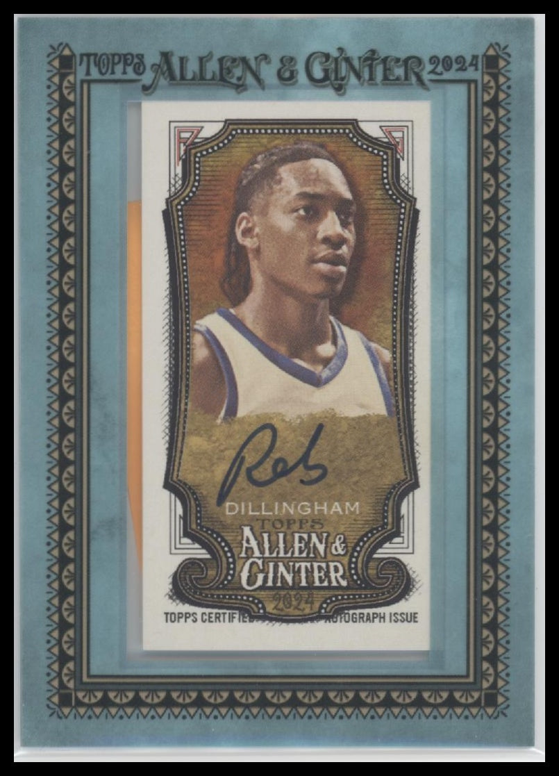 2024-allen-ginter-framed-mini-baseball-auto-blue-rob-dillingham-50-ma-rd