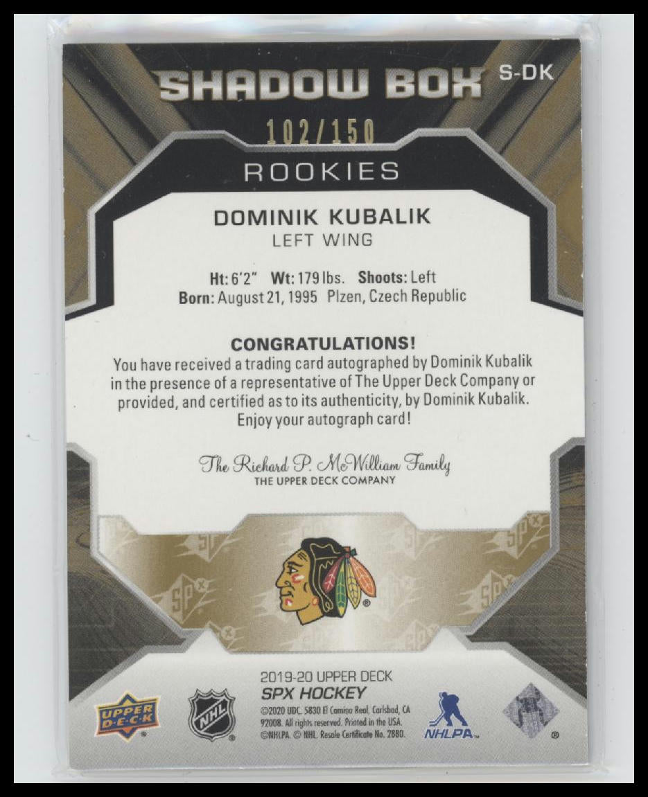 2019-20-spx-shadow-box-rookies-autographs-dominik-kubalik-150-auto-s-dk